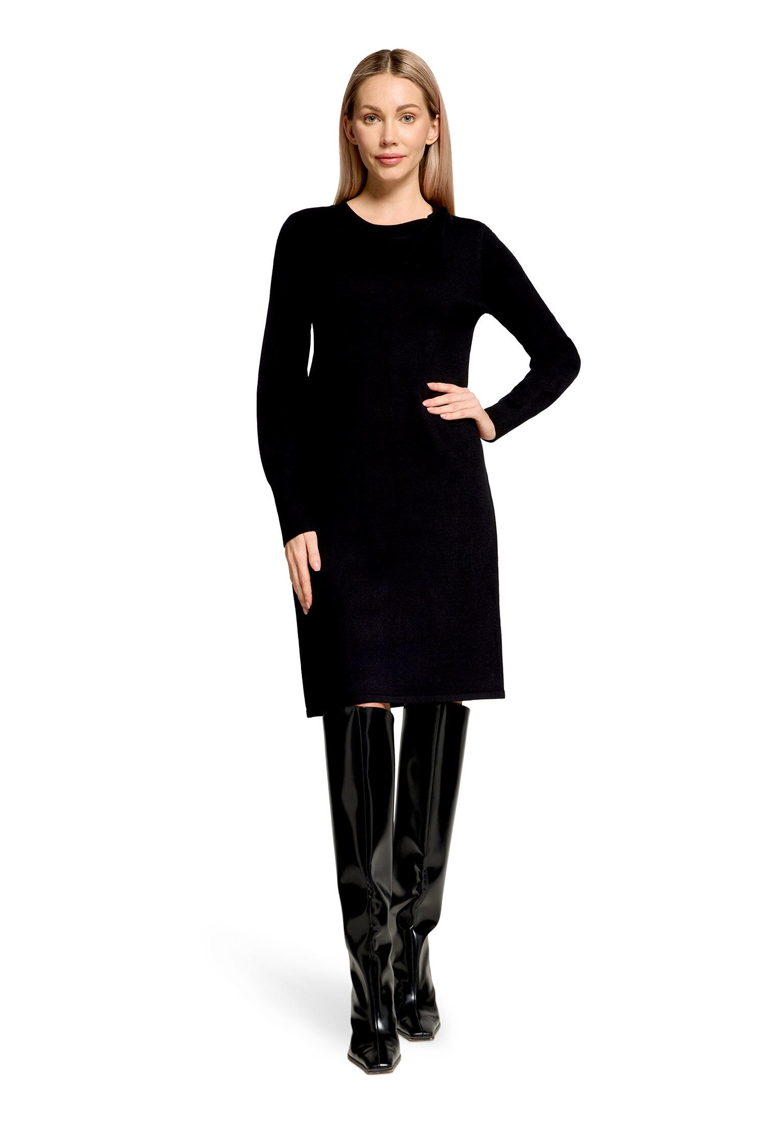 Betty Barclay Strickkleid Damen mit Schleifenknoten