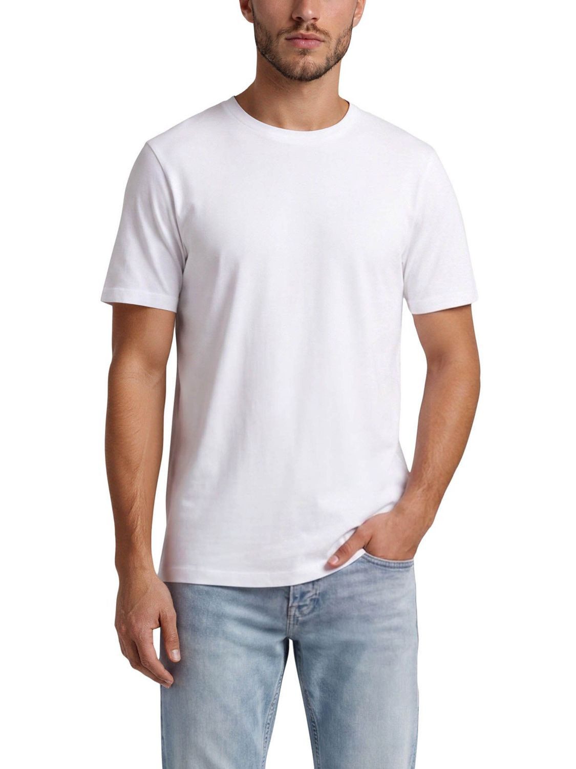 Jack & Jones T-Shirt Herren Basicshirt JJENOA 3er Pack Regular Fit (Vorteilspack, 3-tlg) Kurzarm Tee Shirt mit Rundhalsausschnitt aus 100% Baumwolle