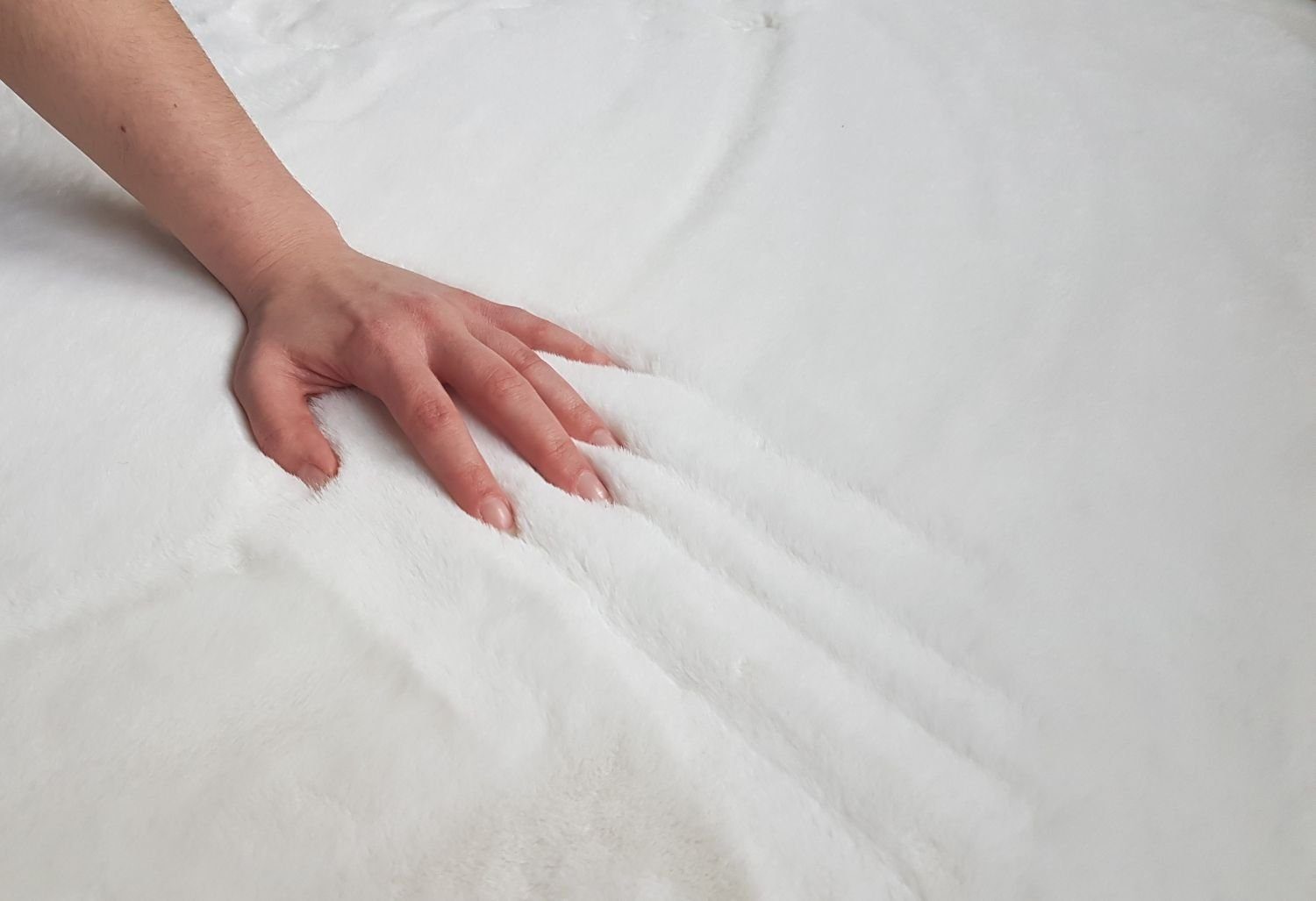 Badematte SCHÖNER kuschelig-weicher Weiß Polyester 100% WOHNEN-Kollektion, Wohnen Schöner Badteppich Bali