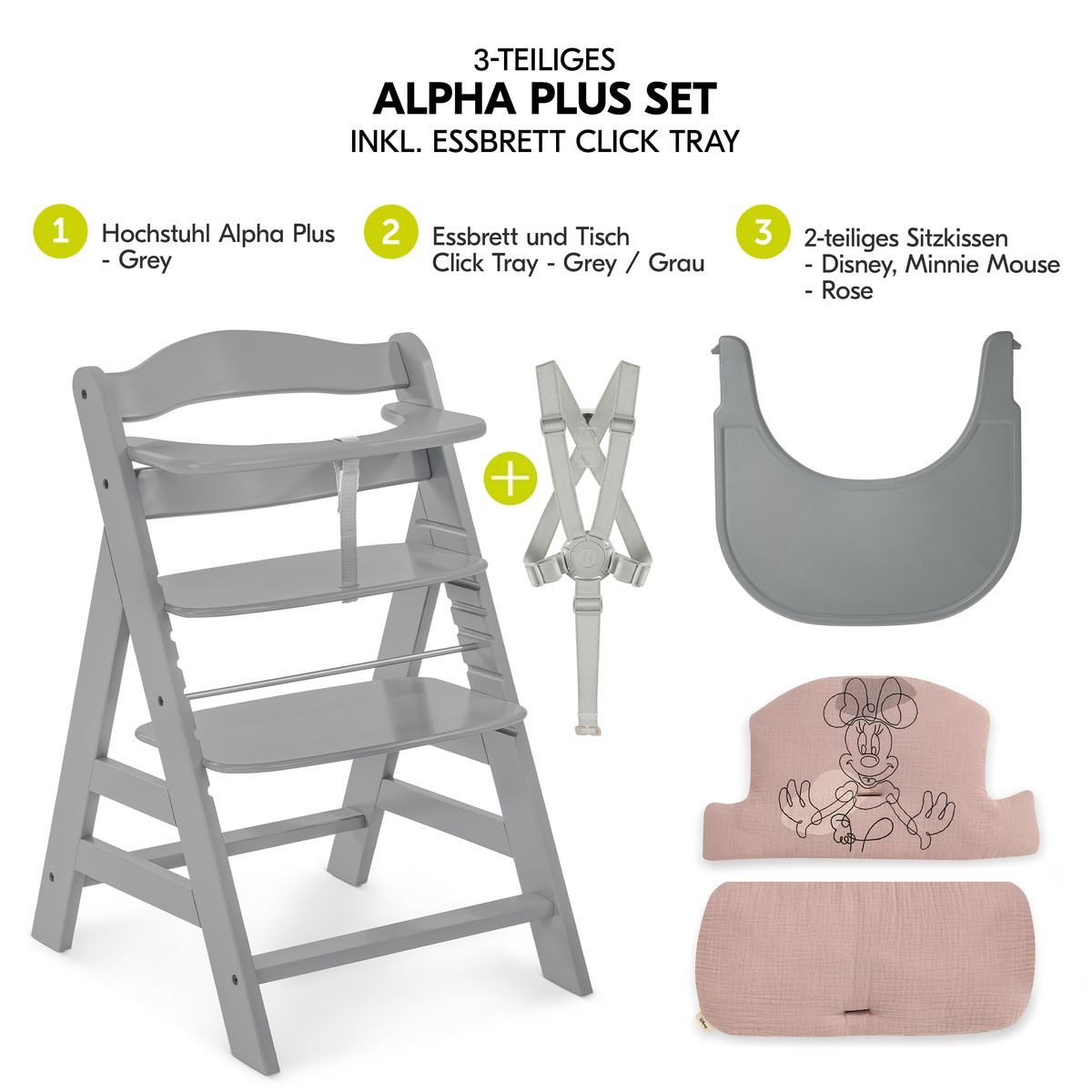 Hauck Hochstuhl Alpha Plus Grey - günstig online kaufen