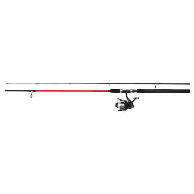 DAM Fishing Spinnrute FIGHTER PRO Combo Spin 210cm oder 240cm + Rolle Angelruten Raubfisch, (Spar-Set, Rute und Rolle)
