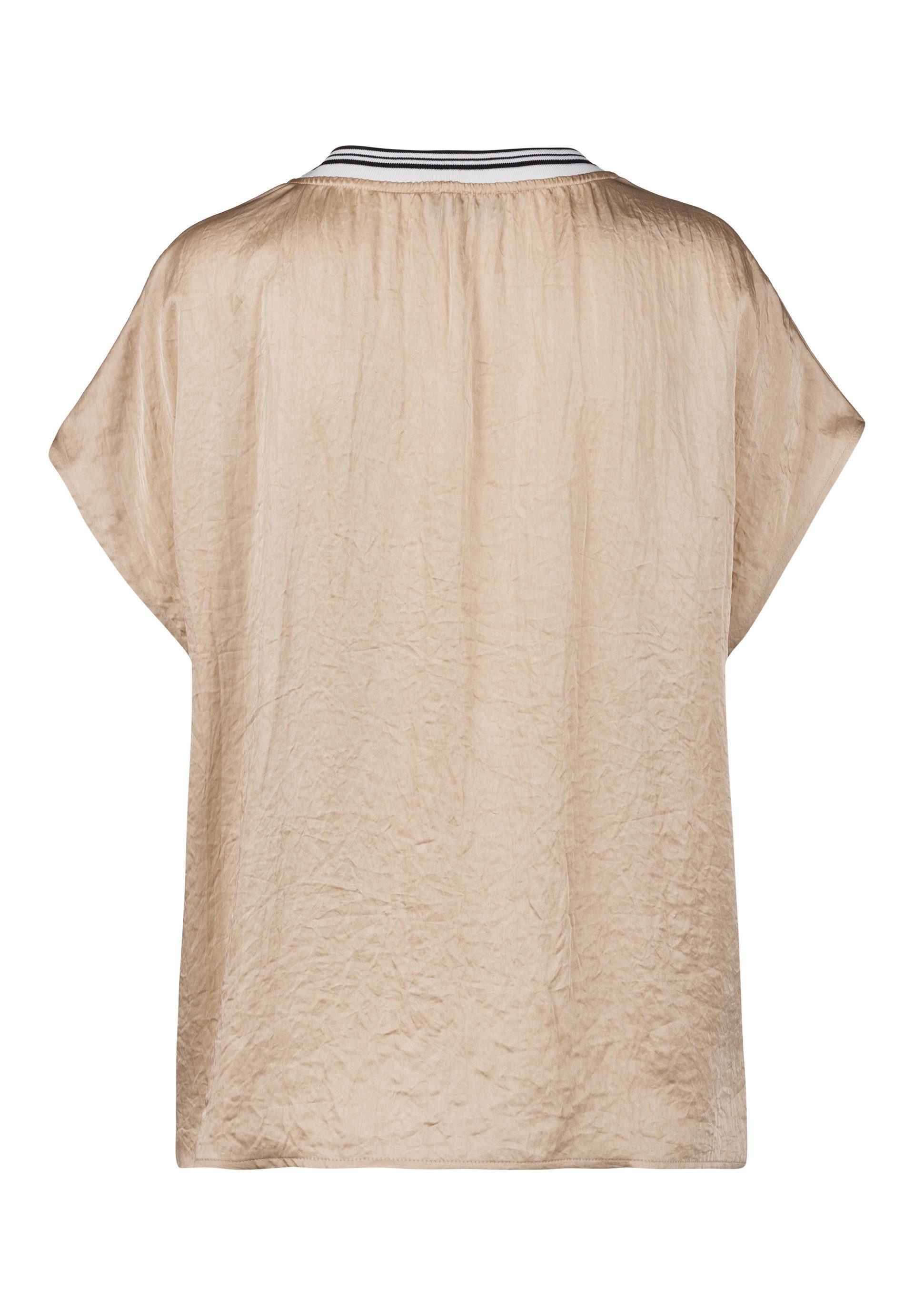 TUZZI T-Shirt mit Rippkragen