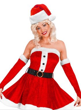 Widdmann Kostüm Weihnachtsmannmütze, Flauschige Weihnachtsmütze für Damen und Herren