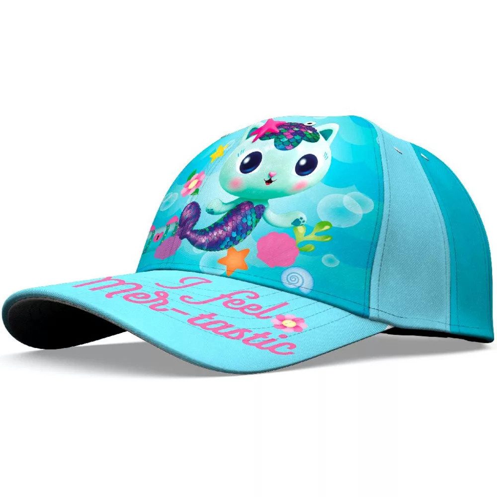 Baseball Cap Gabbys Dollhouse Mercat Kinder Mädchen Basecap