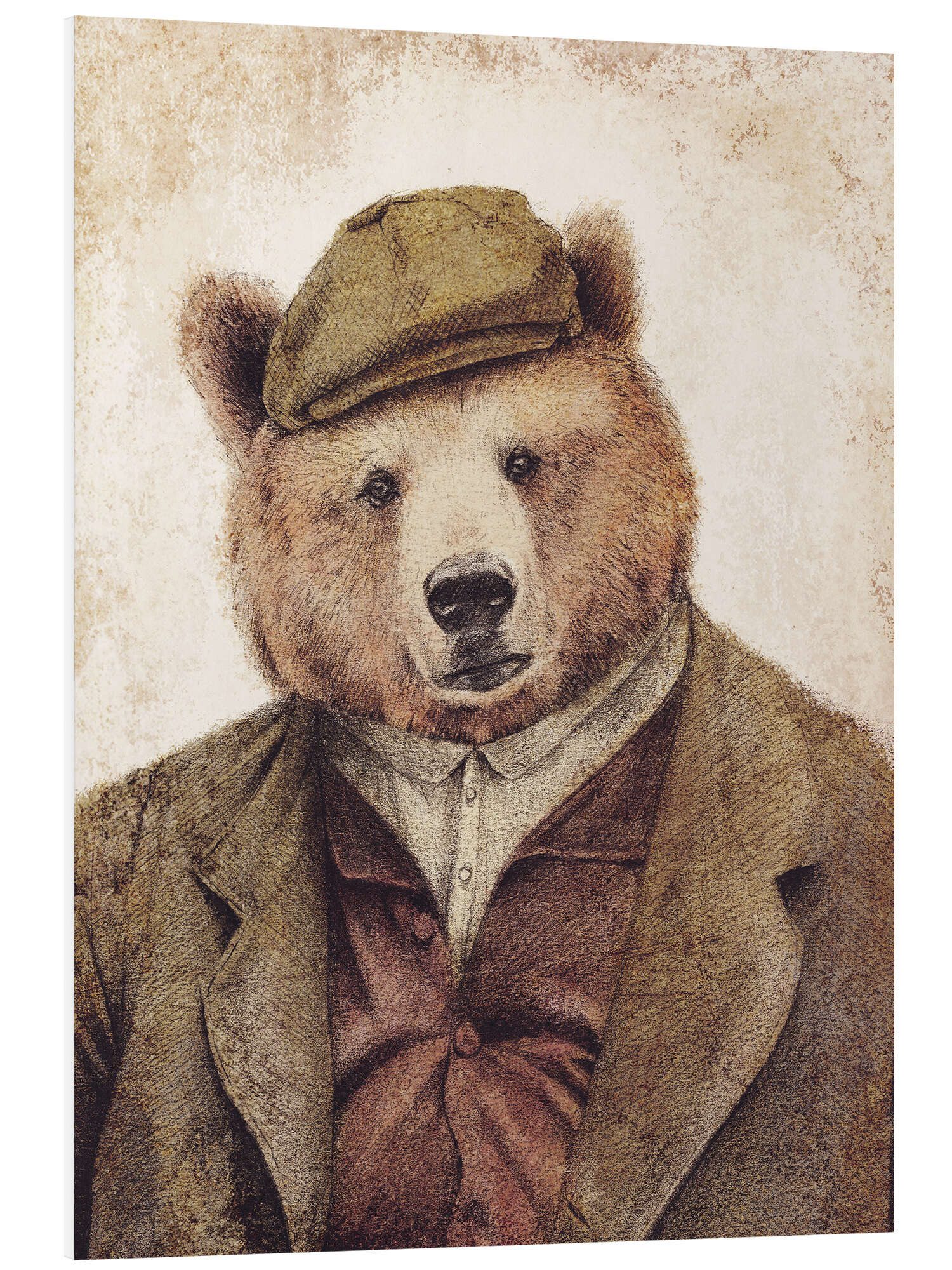 Posterlounge Wandbild Onkel Bär, Mike Koubou, erhältlich als Poster, Leinwandbild, Wandsticker oder Acrylglasbild