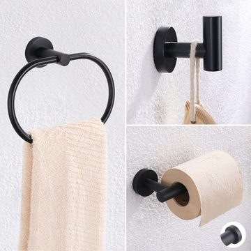 HYZULU Handtuchhalter Handtuchhalter Ohne Bohren, Handtuchhalterung Wand mit Haken, befestigen ohne Bohren