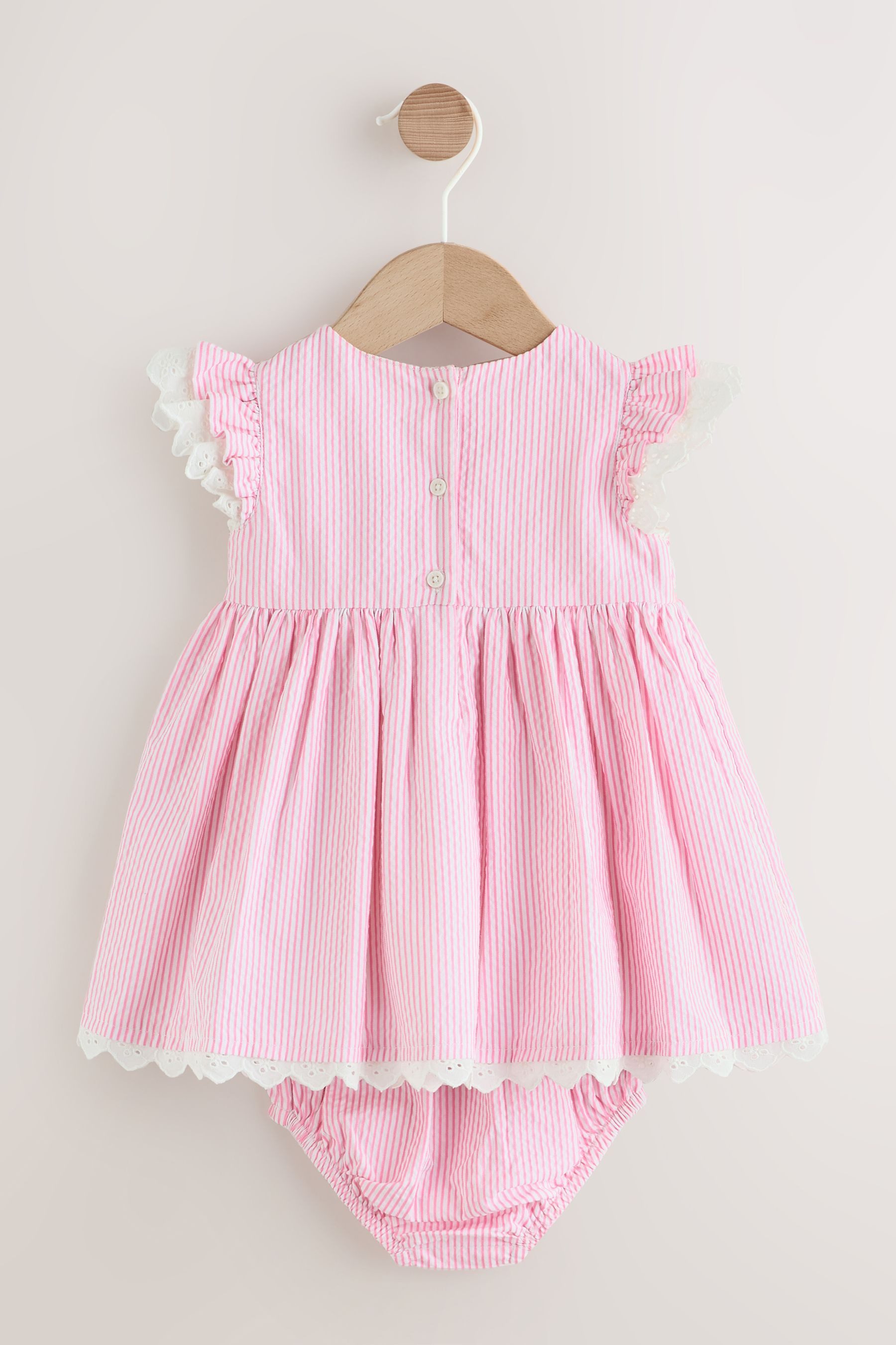 Next Blusenkleid Gewebtes Baby-Kleid und Höschen im 2er-Set (2-tlg)