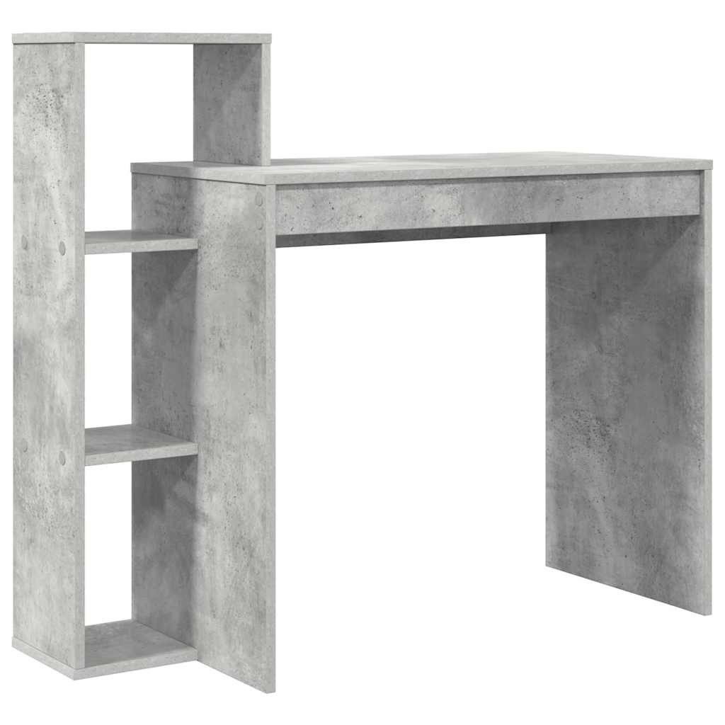 vidaXL Schreibtisch Schreibtisch Beton Grau Holzwerkstoff 100 x 40 x 90 cm (1-St)