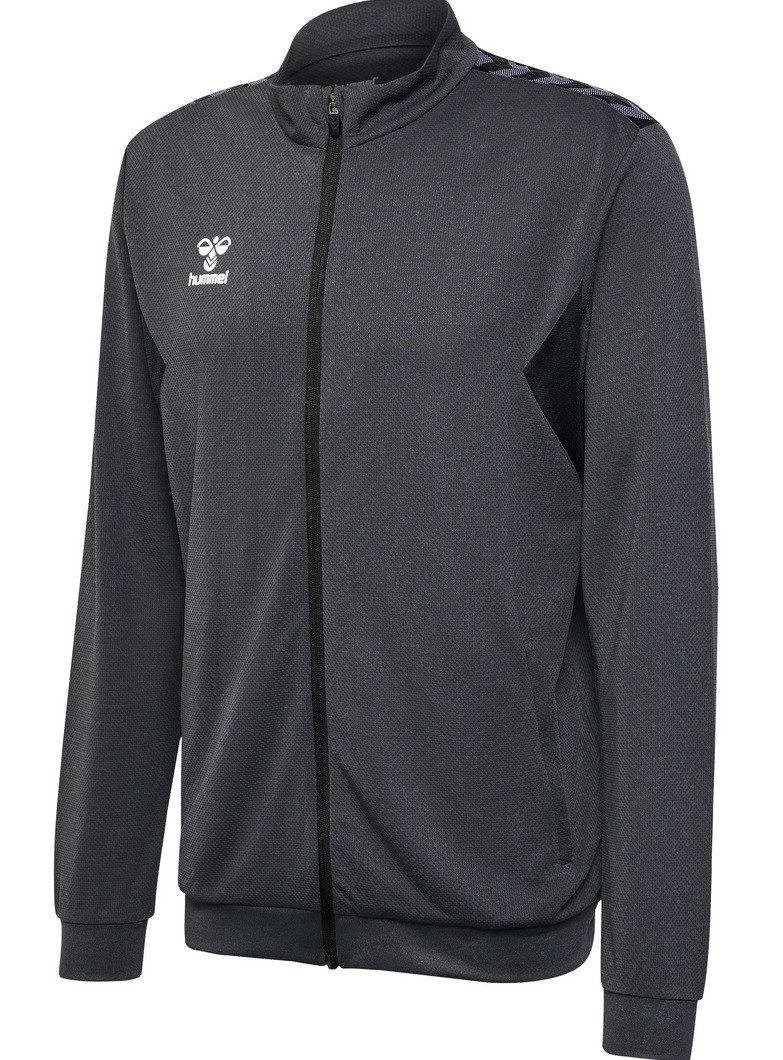 Trainingsjacke hmlAUTHENTIC PL Full-Zip (100% Polyester) asphaltgrau Herren