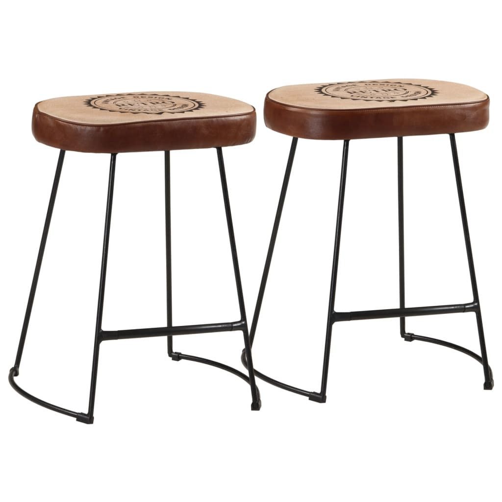 Barhocker Barhocker 2 Stk. Dunkelbraun 40x29,5x53 cm