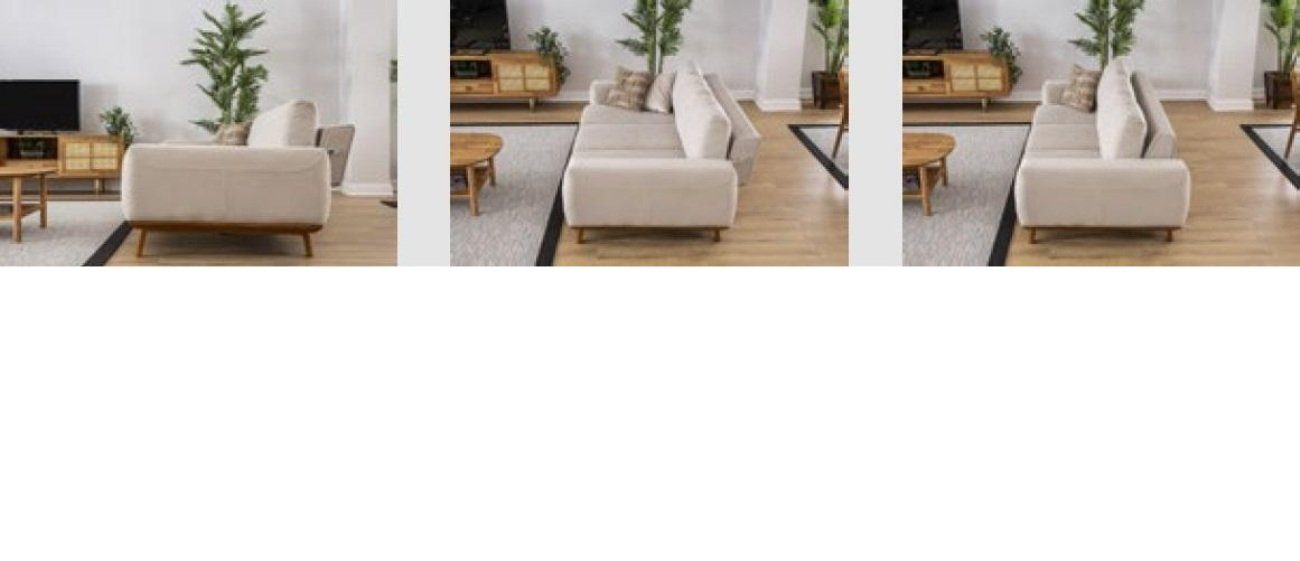 Dreisitzer Beige Wohnzimmer 3 Luxus Klassische Sofa 3-Sitzer Sitz JVmoebel Couchen Couch
