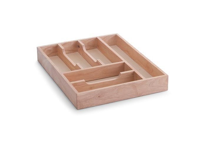 Zeller Besteckkasten Gummibaum 6 cm x 43 cm x 34 cm Natur günstig online kaufen