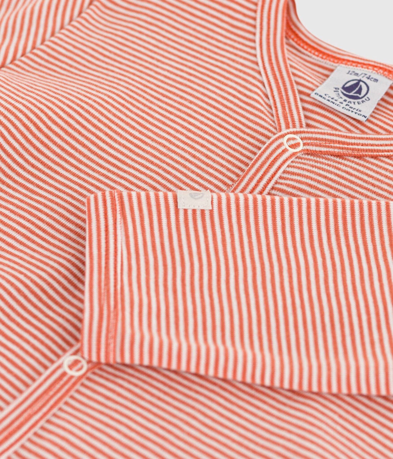 Petit Bateau Strampler Petit Bateau Strampler Ringelstreifen rot weiß