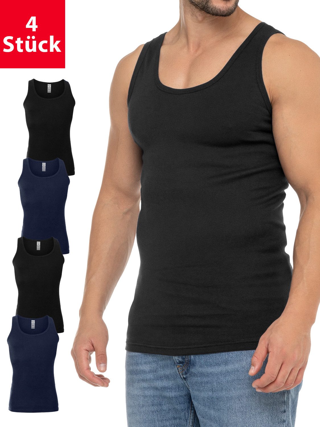 Navy Schwarz (4er)