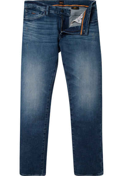 BOSS Regular-fit-Jeans »Maine« (1-tlg) mit leichten Destroyed-Effekten