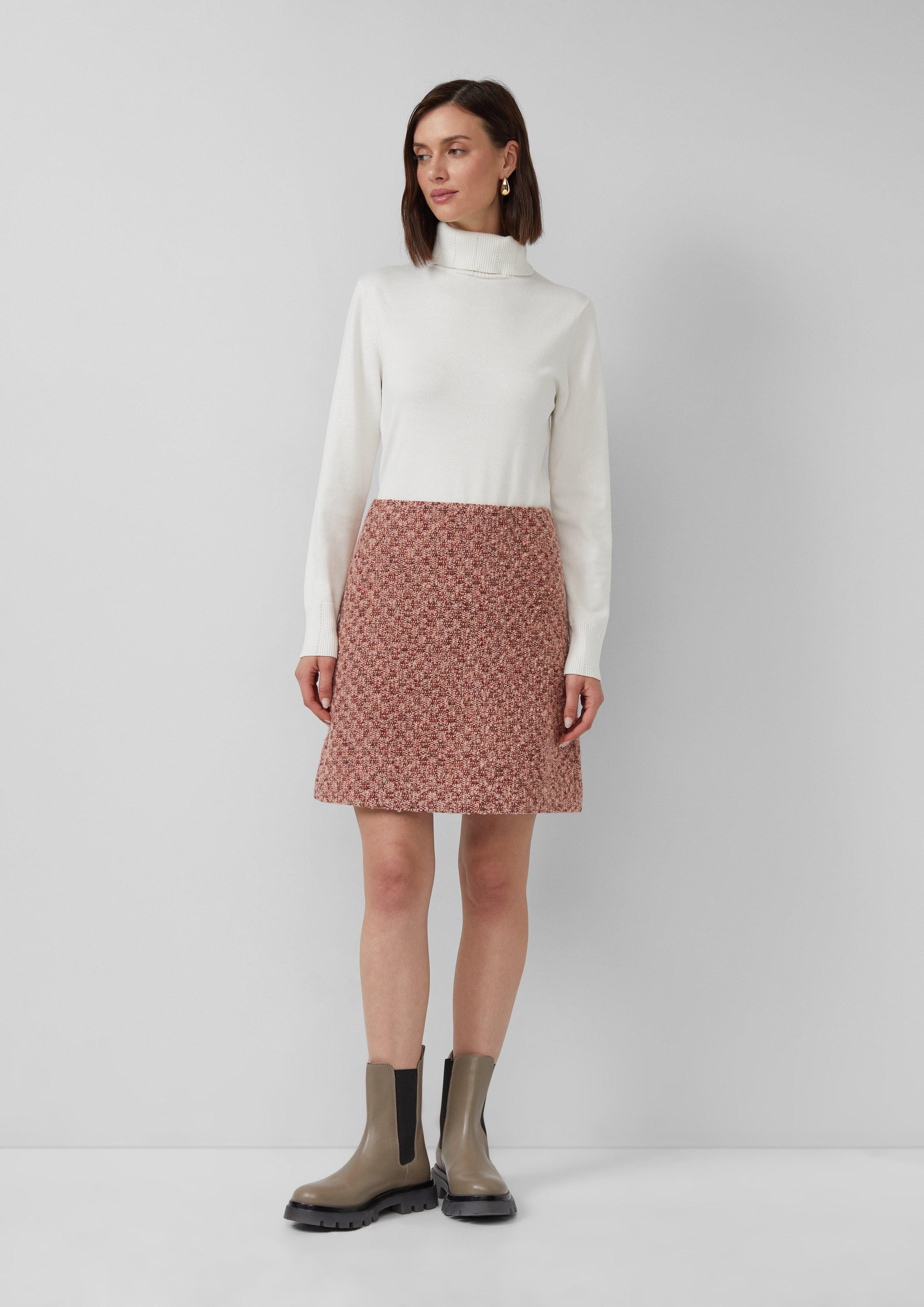 s.Oliver BLACK LABEL Minirock Kurzer Bouclé-Rock günstig online kaufen