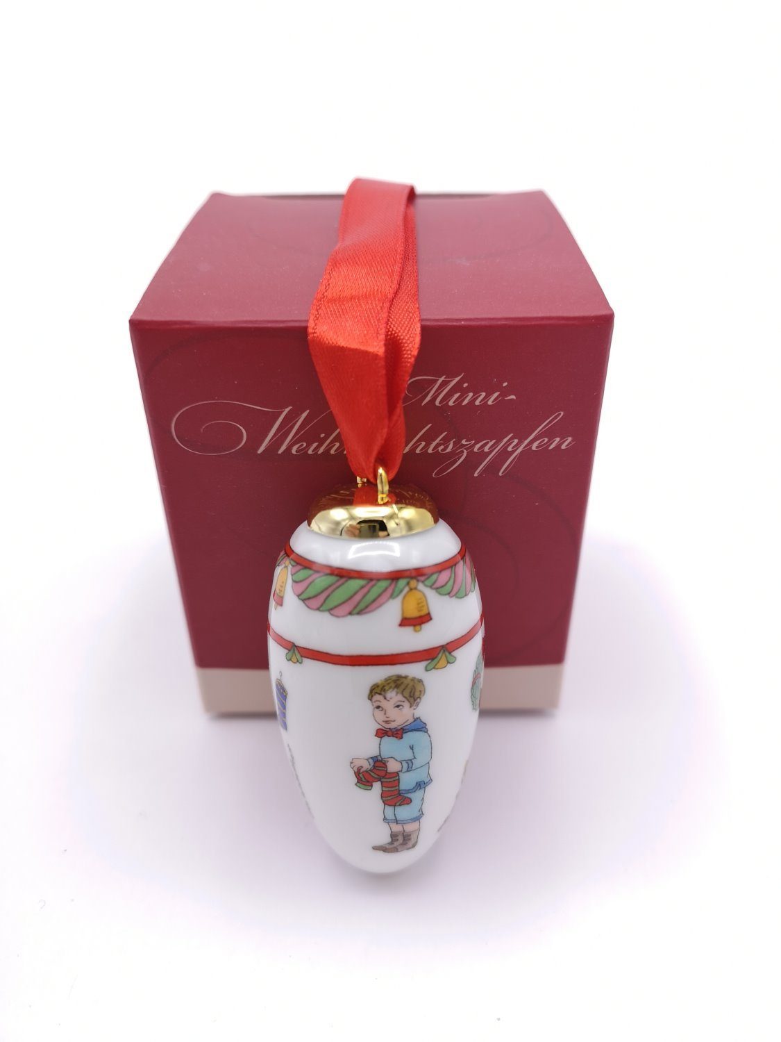 Hutschenreuther Christbaumschmuck Mini-Zapfen Weihnachtsstrumpf - Mini