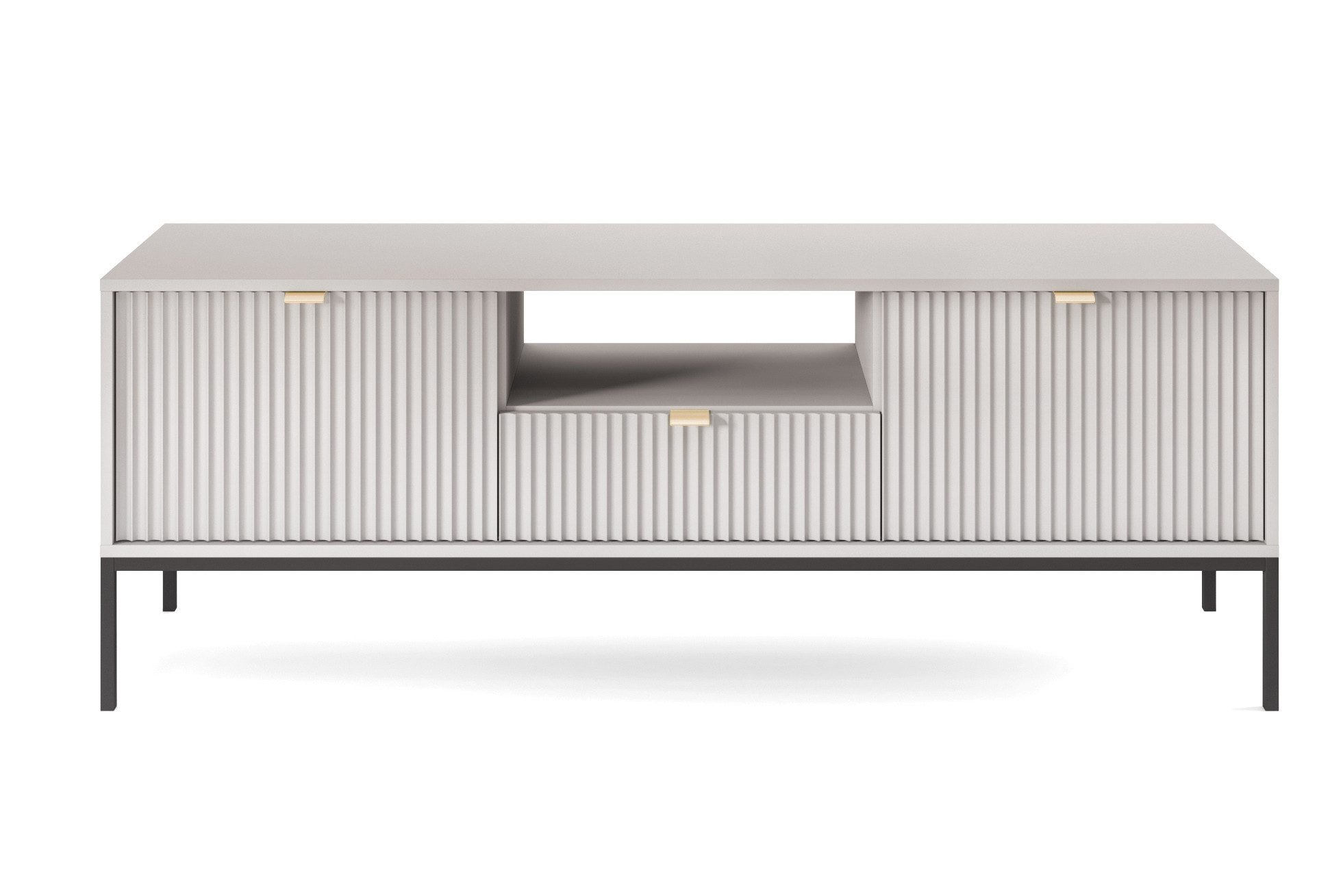 Compleo TV-Schrank mit Schublade und 2 Türen NANCY Lowboard mit Lamellen