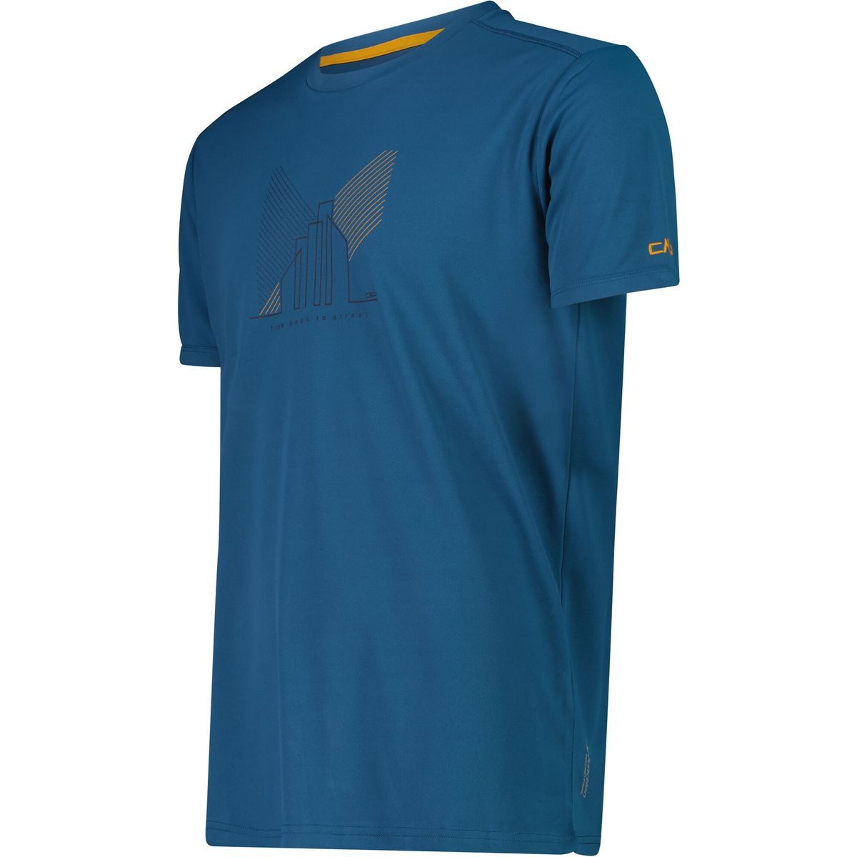CMP Kurzarmshirt MAN T-shirt Komfortables Funktionsshirt mit Adventure-Print, ideal für