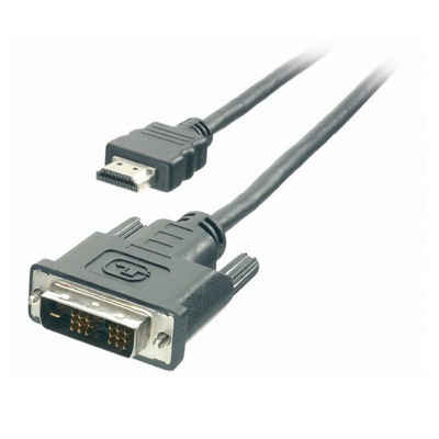 Vivaco »HQ 5m HDMI-Stecker auf DVI-D Single Link« Video-Adapter DVI-D, 500 cm, TV Adapter-Kabel, Verbindungs-Kabel, HD-TV PC, Geschwindigkeit 5 Gbit/s