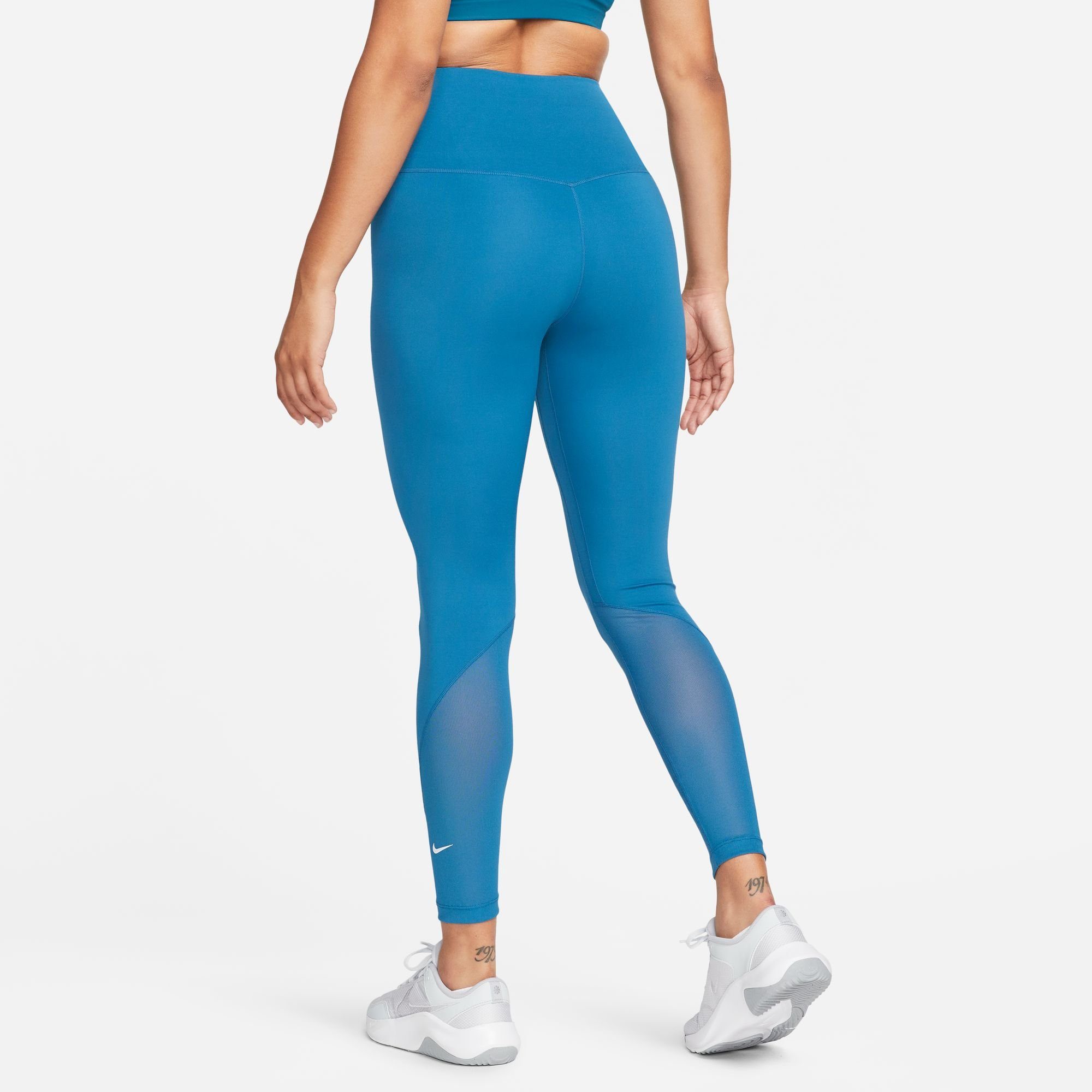LEGGINGS HIGH-WAISTED INDUSTRIAL / BLUE/WHITE Trainingstights Nike WOMEN'S ONE