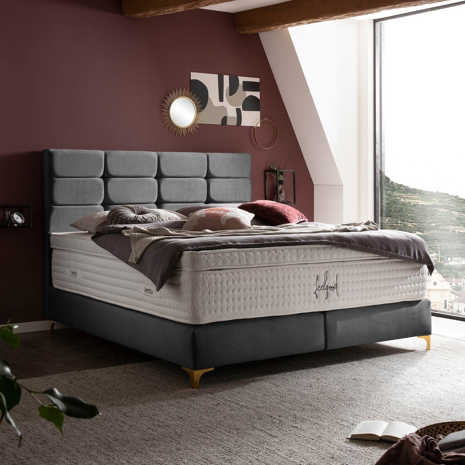 BettCo Boxspringbett Kansas (160 x 200 günstig online kaufen