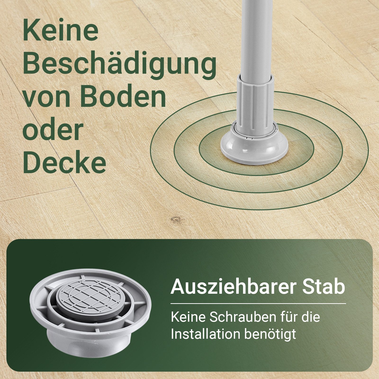 SoBuy Kleiderständer FRG109, deckenhoch, 3-stufige, höhen- und breitenverstellbar, Garderoben System mit 2 Kleiderstangen Regalsystem, Schlafzimmer