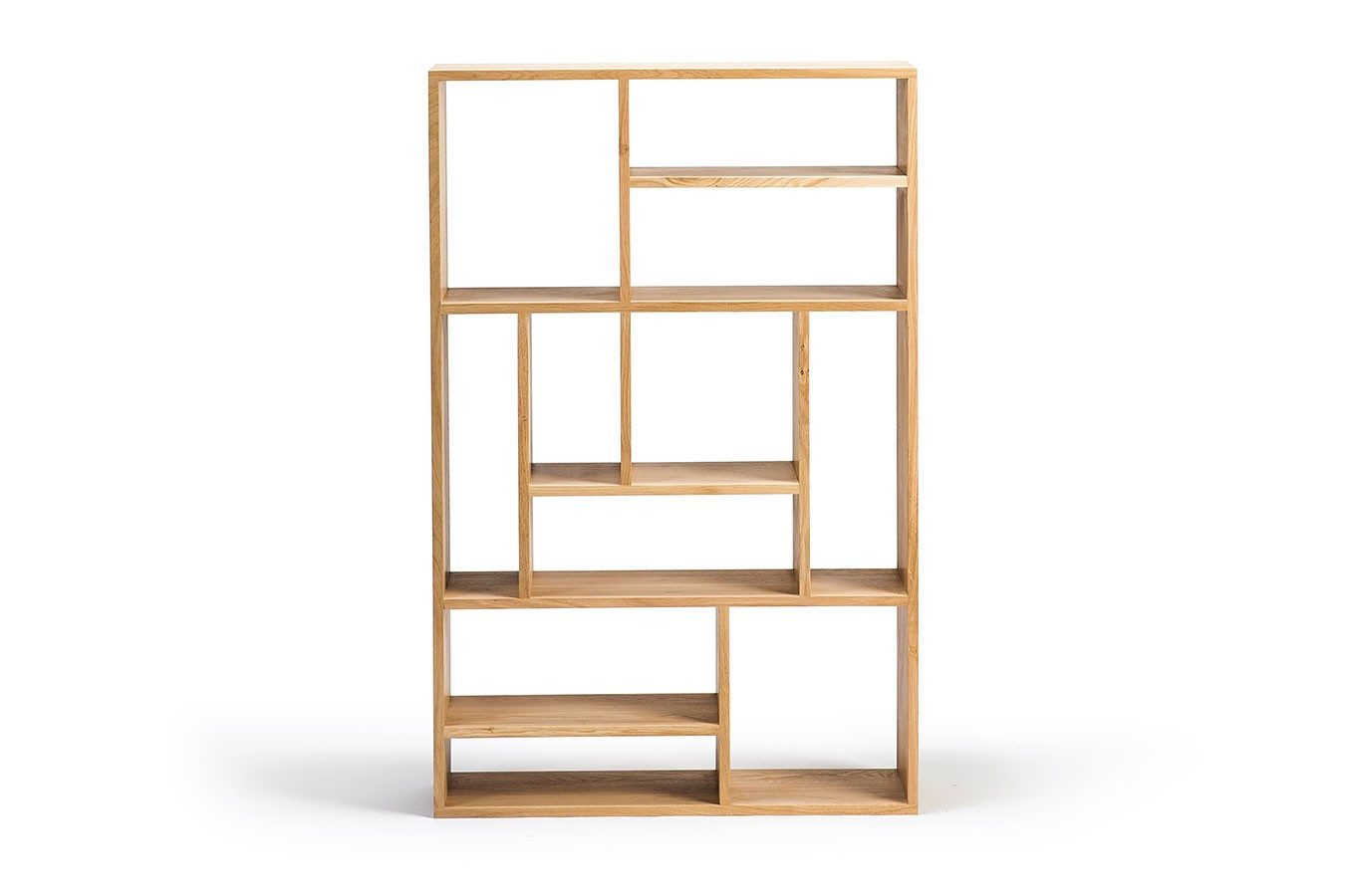 daslagerhaus living Standregal Regal M Eiche massiv H 139 cm