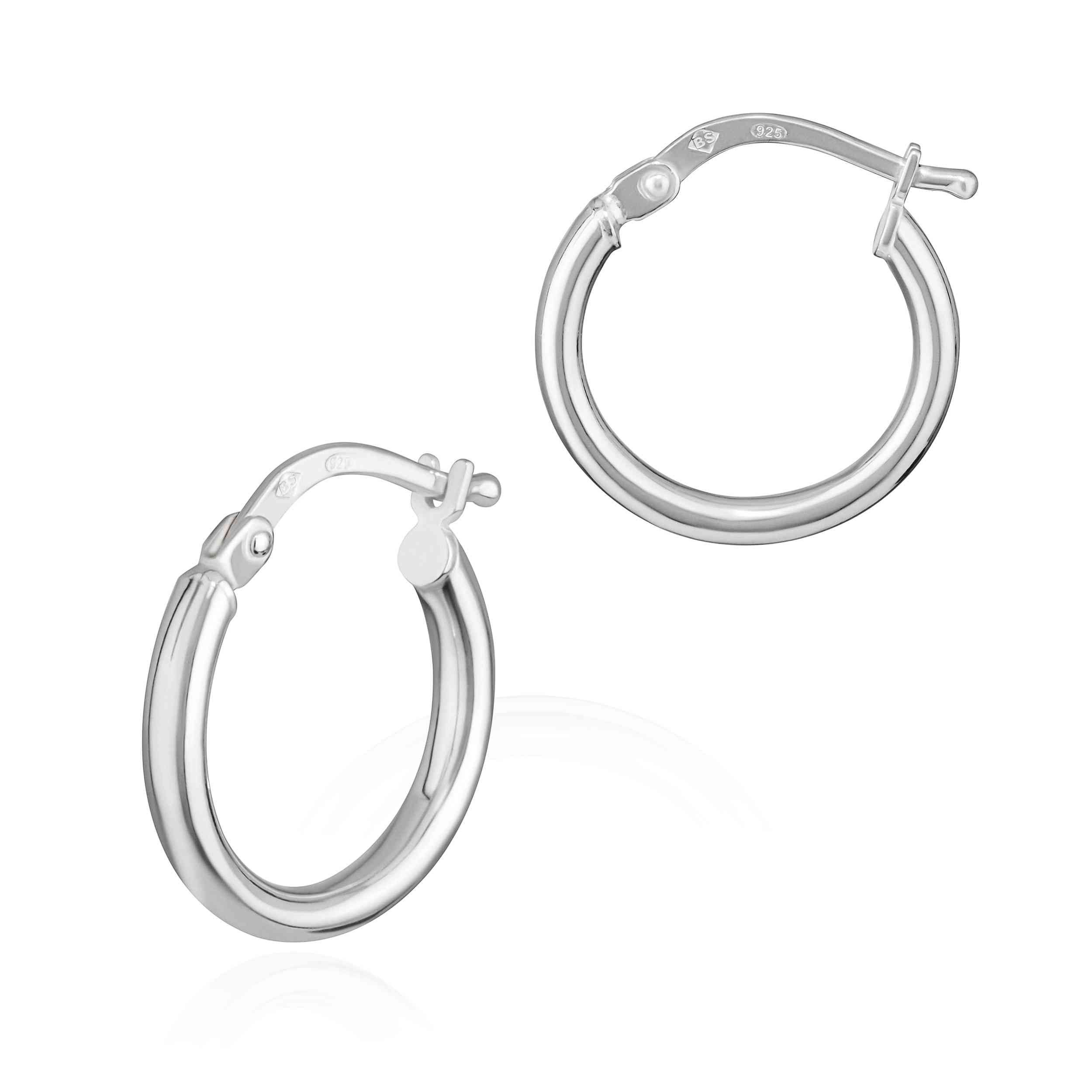 NKlaus Klappcreolen Paar 15mm Creolen 925 günstig online kaufen
