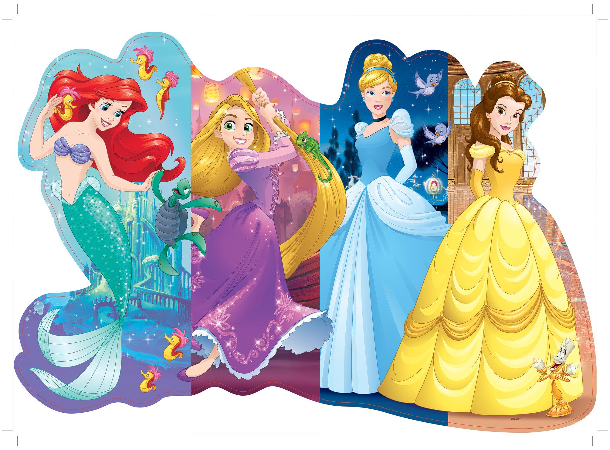 Ravensburger Puzzle Disney Prinzessinnen, Schöne Prinzessinnen, 24 Puzzleteile, Made in Europe