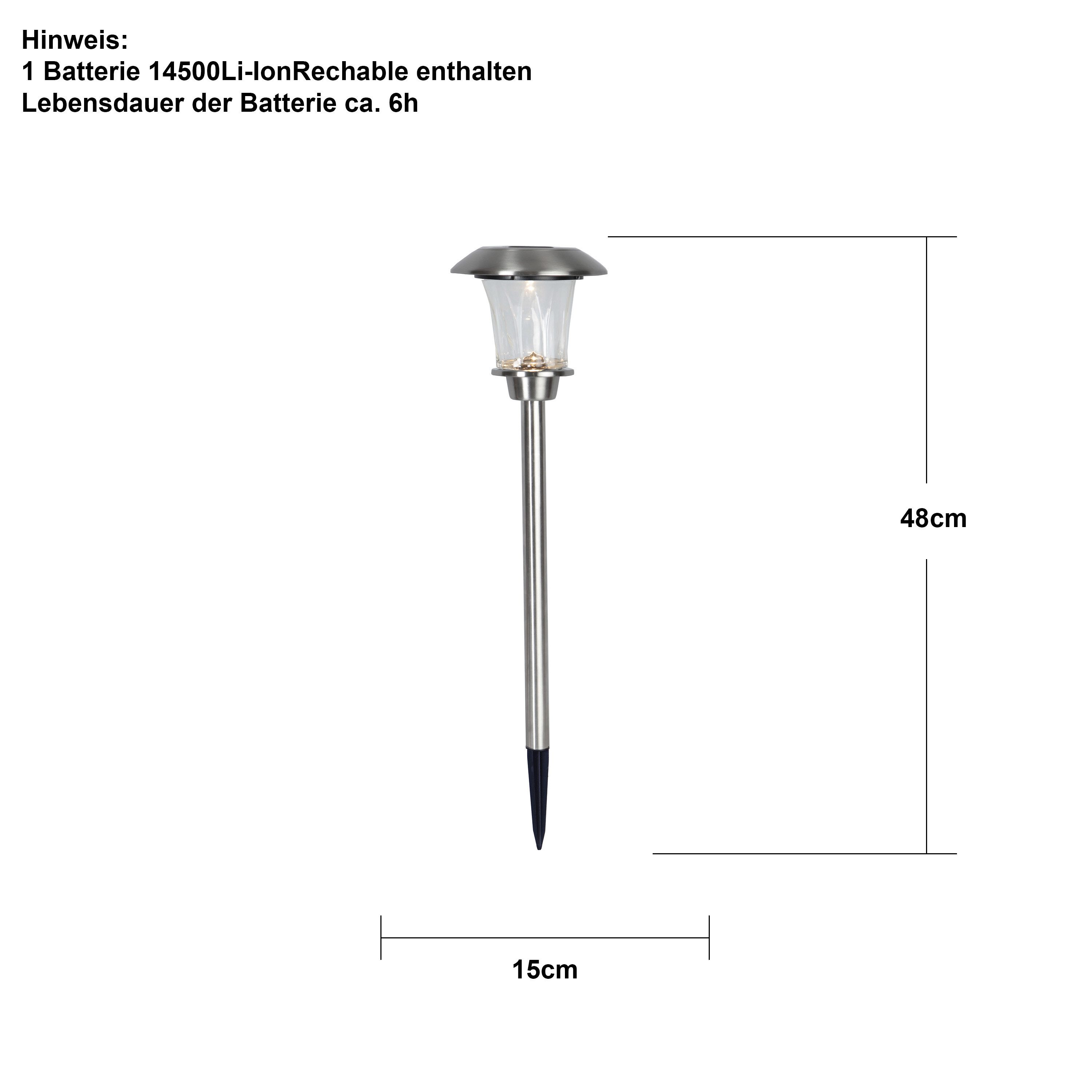 STAR TRADING LED Solarleuchte Granada, Solar-Gartenleuchte Grenada
