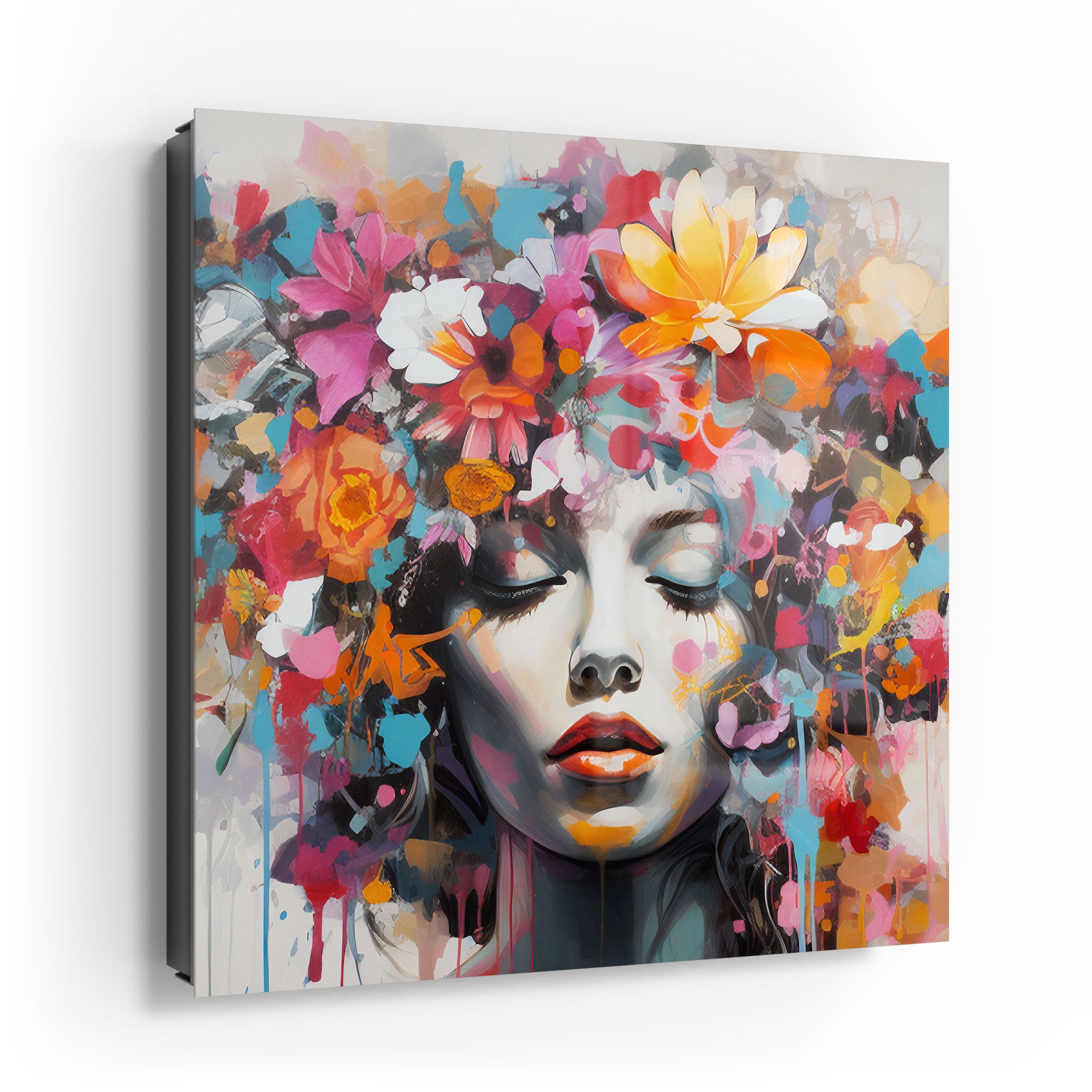 DEQOART Schlüsselkasten 'Blühende Muse', Glas Schlüsselbox günstig online kaufen