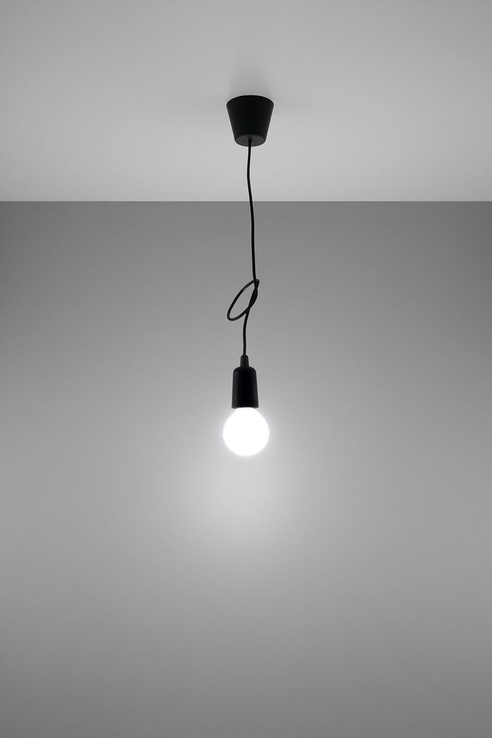 Pendelleuchte vielseitig ohne NESSA, Licht-Erlebnisse Esszimmer Schwarz E27 90cm Hängelampe Retro Leuchtmittel, verstellbar