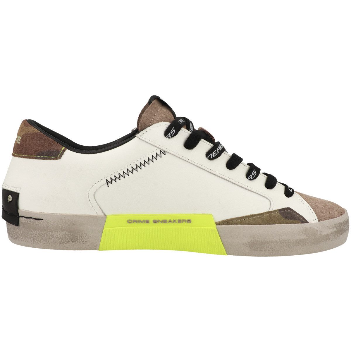 CRIME LONDON DISTRESSED Herren Sneaker Turnschuhe, Sportschuhe, Freizeitschuhe, Halbschuhe, Schnürschuhe
