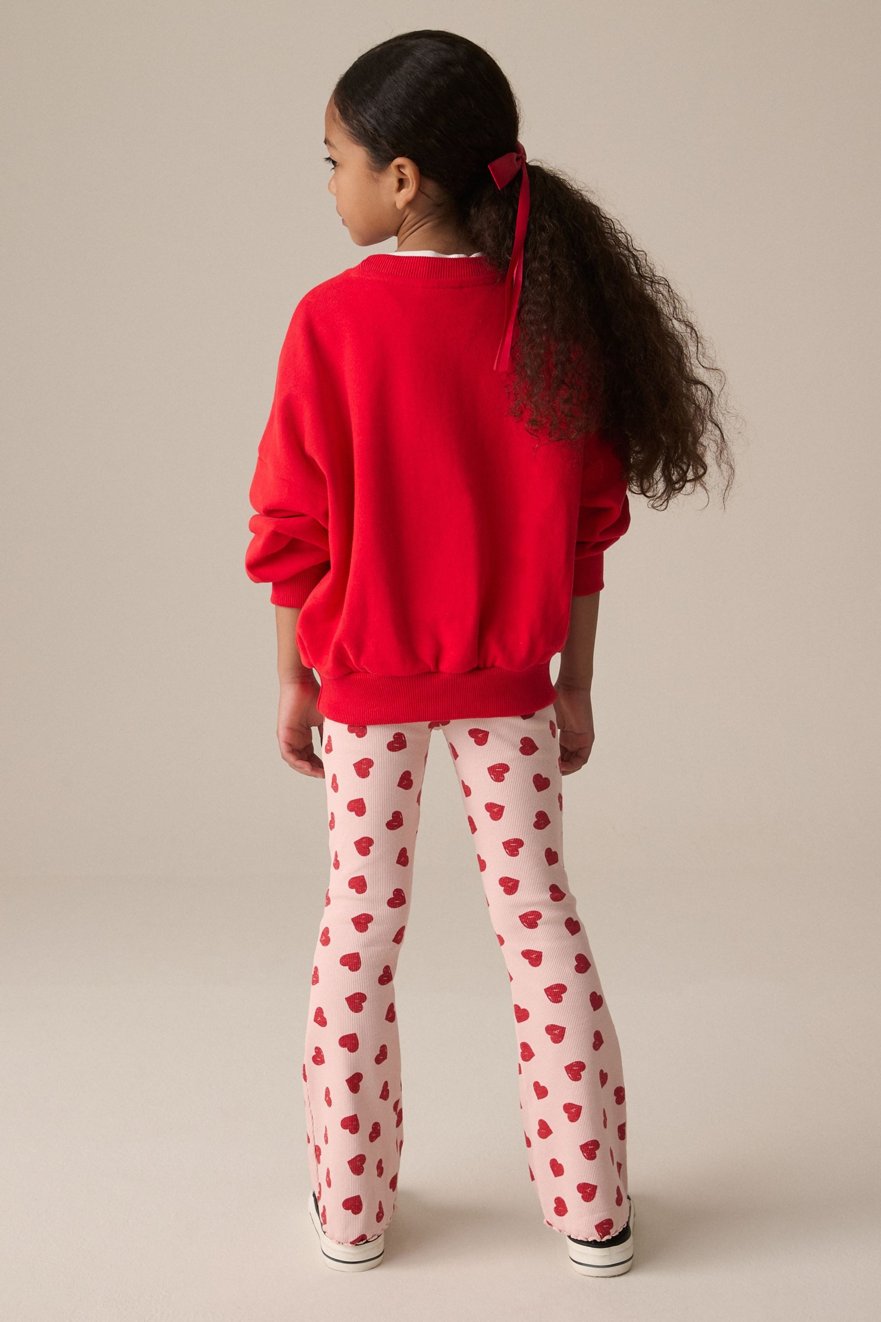 Next Leggings Gerippte Leggings mit ausgestelltem Bein (1-tlg)