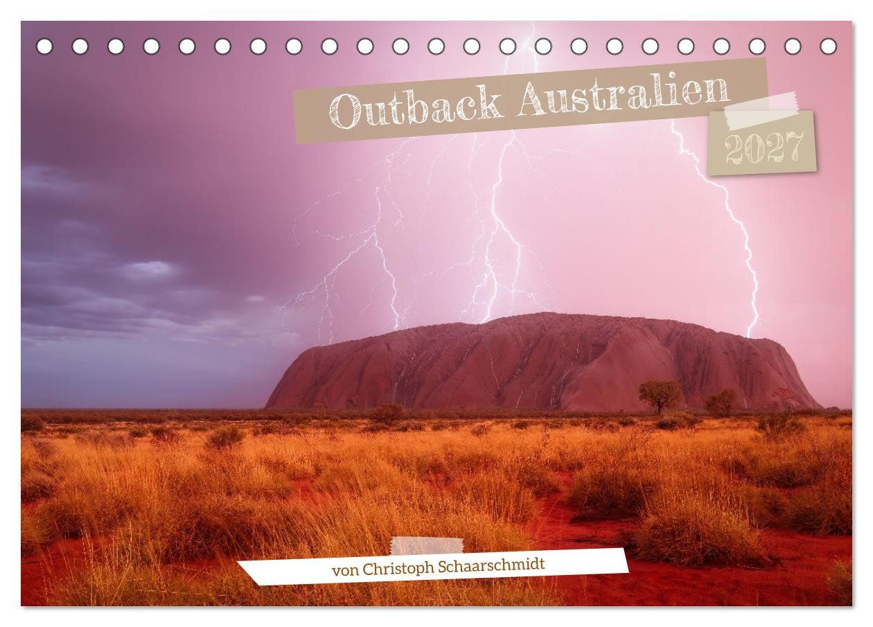 CALVENDO Wandkalender Outback Australien (Tischkalender 2027 DIN A5 quer), CALVENDO Monatska