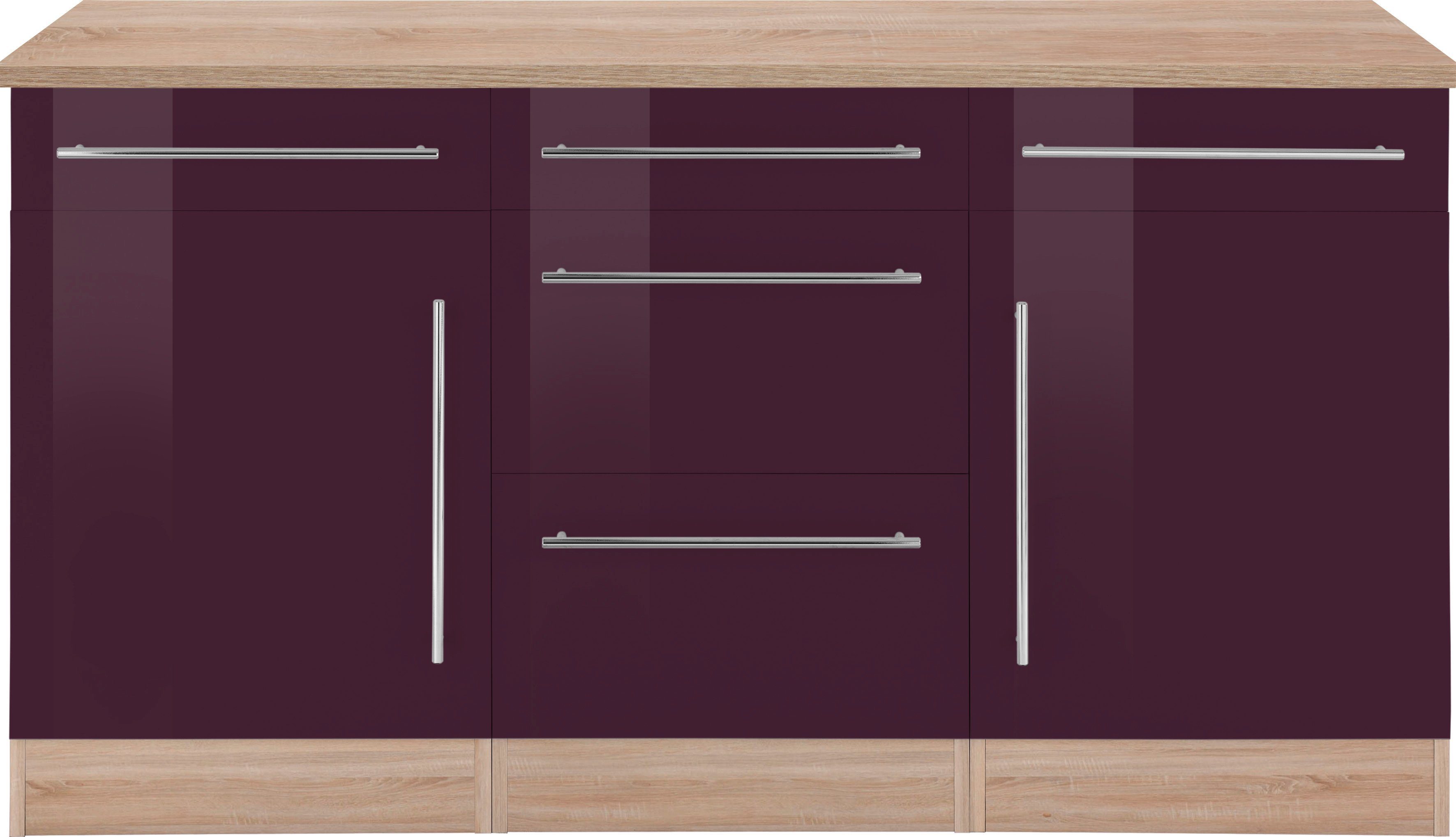 KOCHSTATION Unterschrank KS-Samos Breite 150 cm