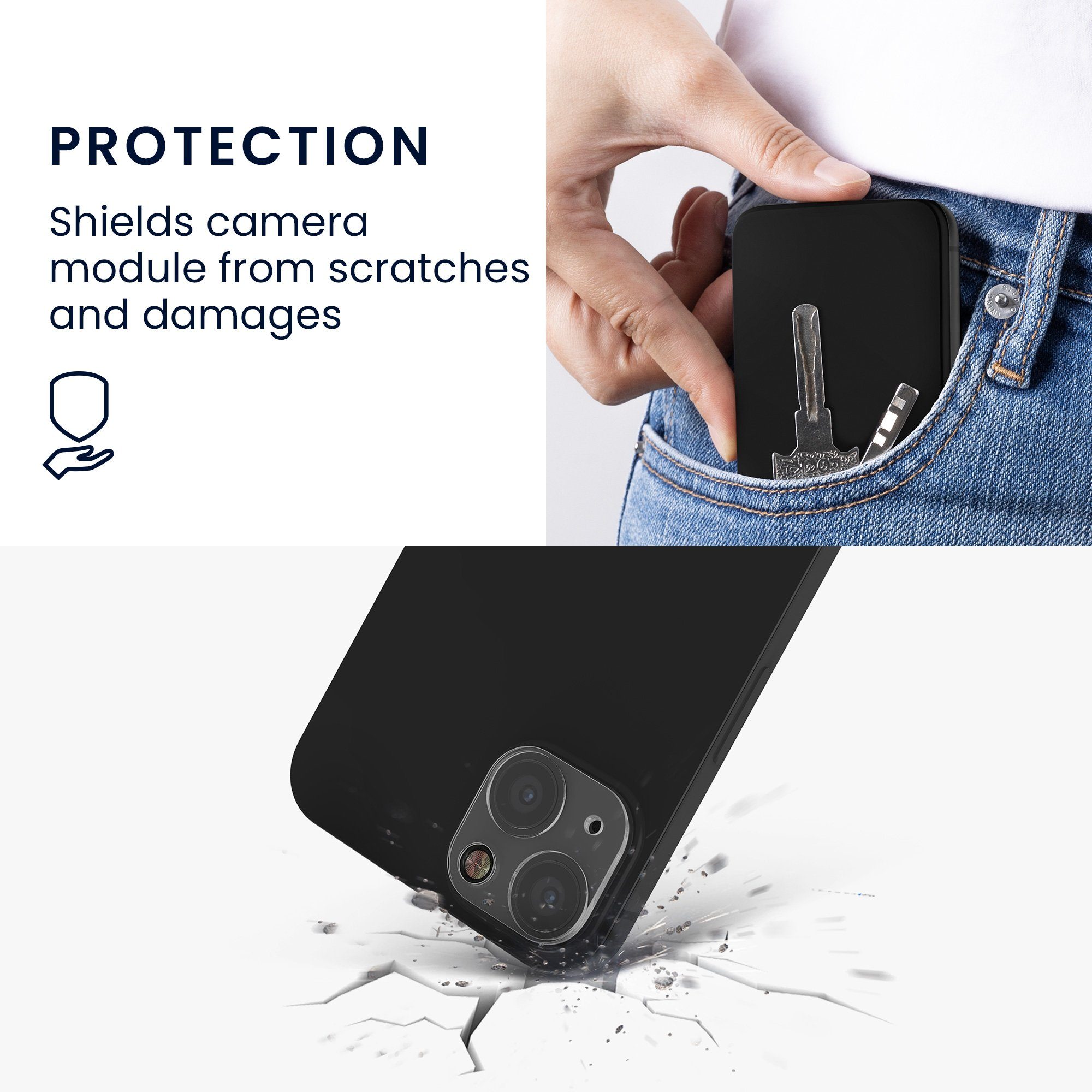 Kamera Schutz Glas Handykamera Schutzfolie passend für Samsung S22