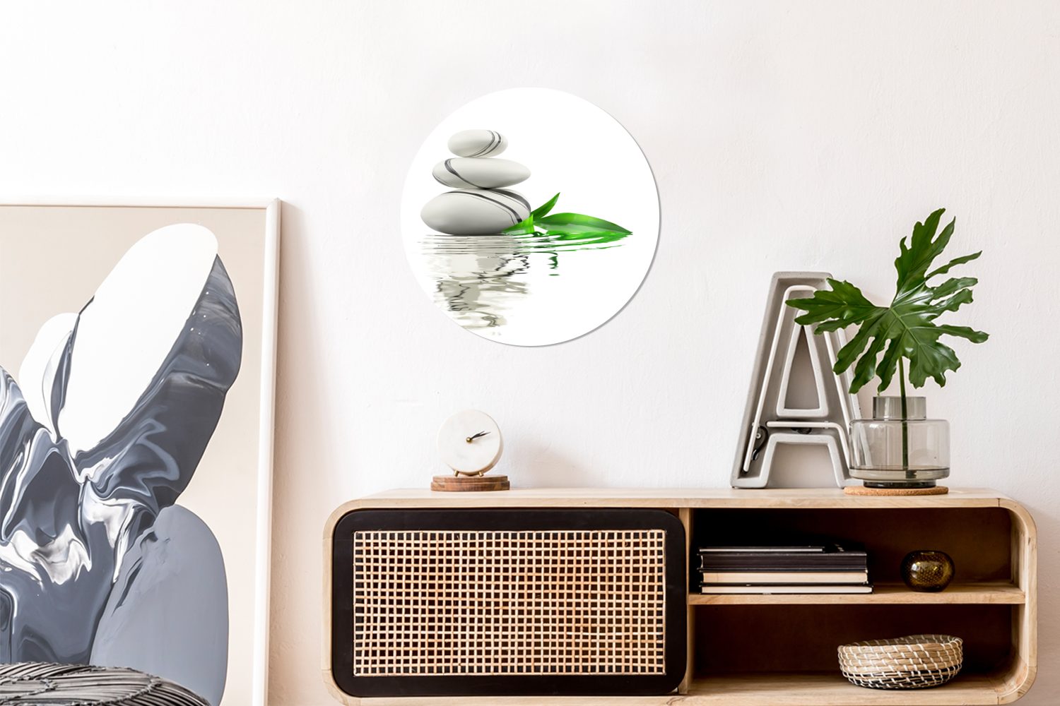 MuchoWow Wandsticker Zen-Steine im Wasser (1 günstig online kaufen