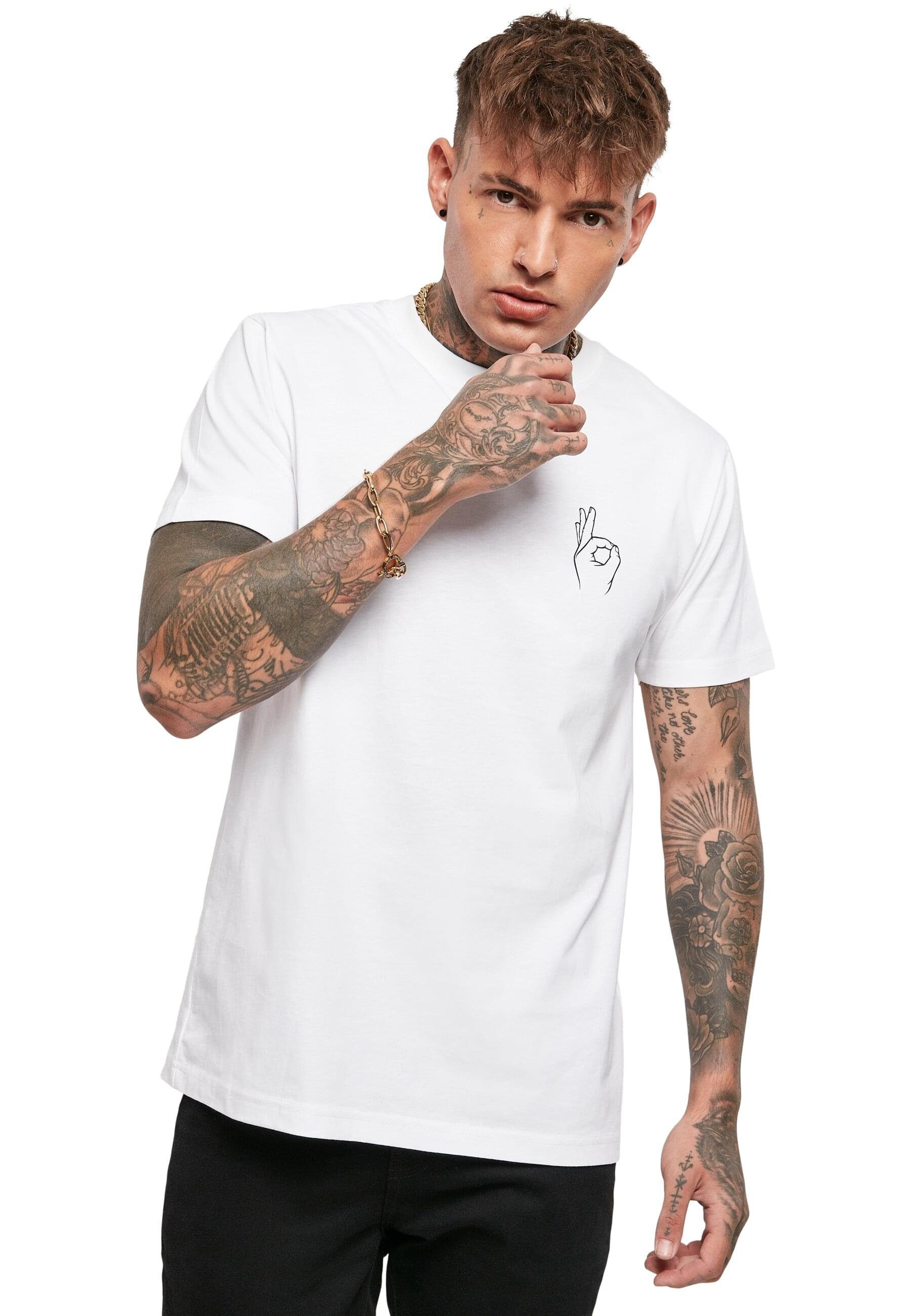 MisterTee T-Shirt Herren Easy (1-tlg) Tee white