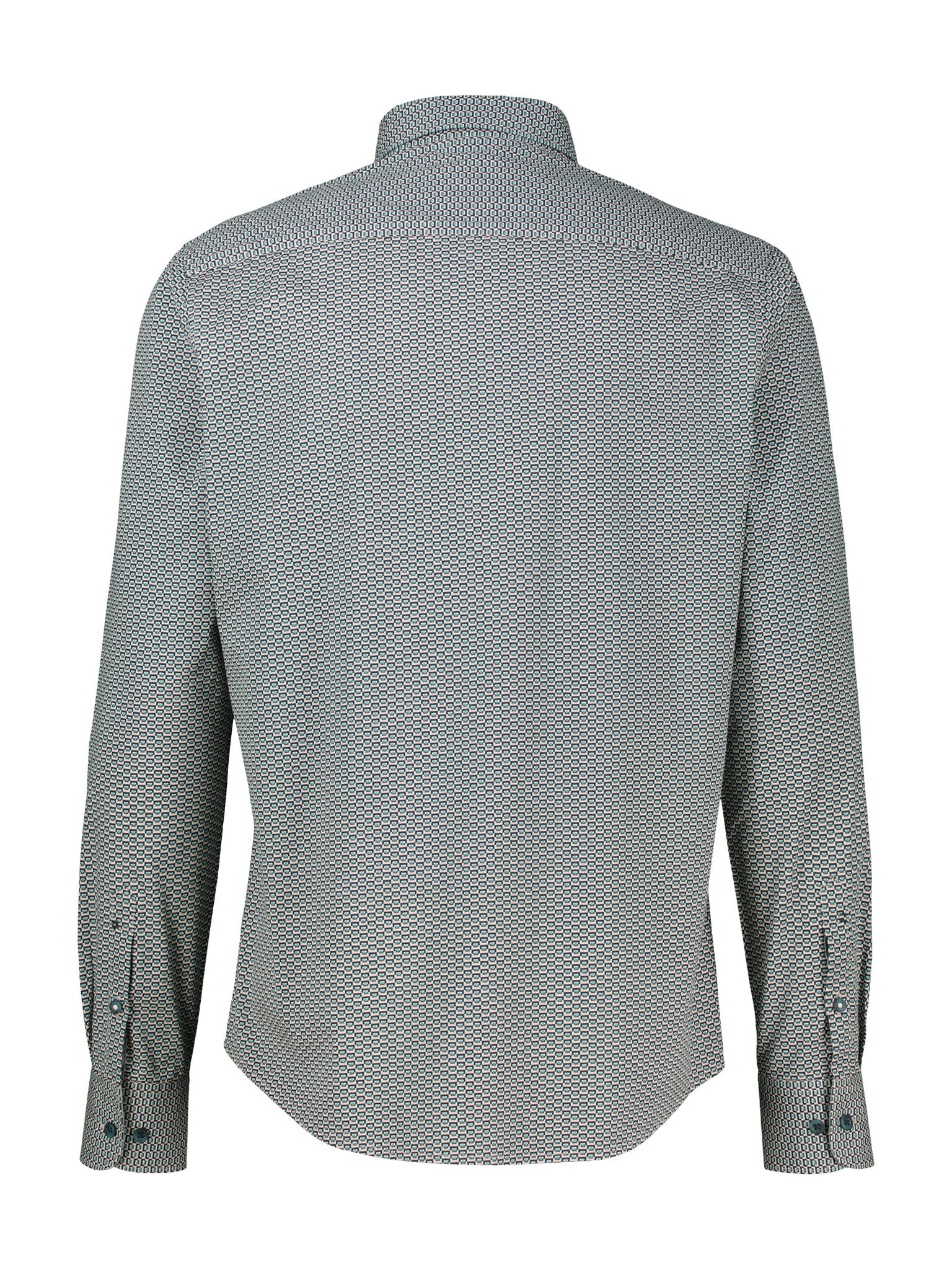LERROS Langarmhemd mit Minimal-Print und Hemdkragen – Bild 4 von 4
