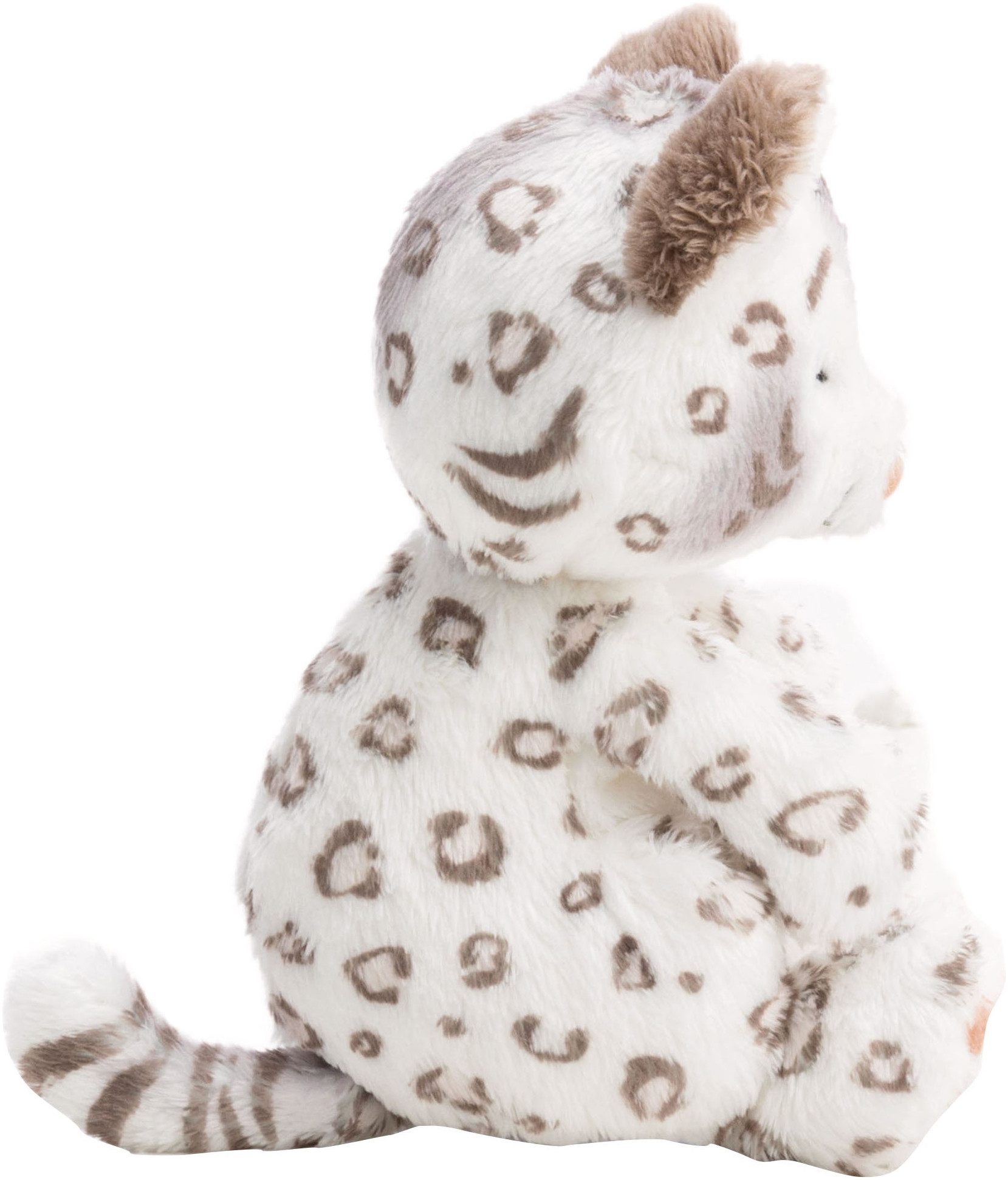 Nici Kuscheltier Sleeping Pets, Schneeleopard, 12 cm, im Körbchen