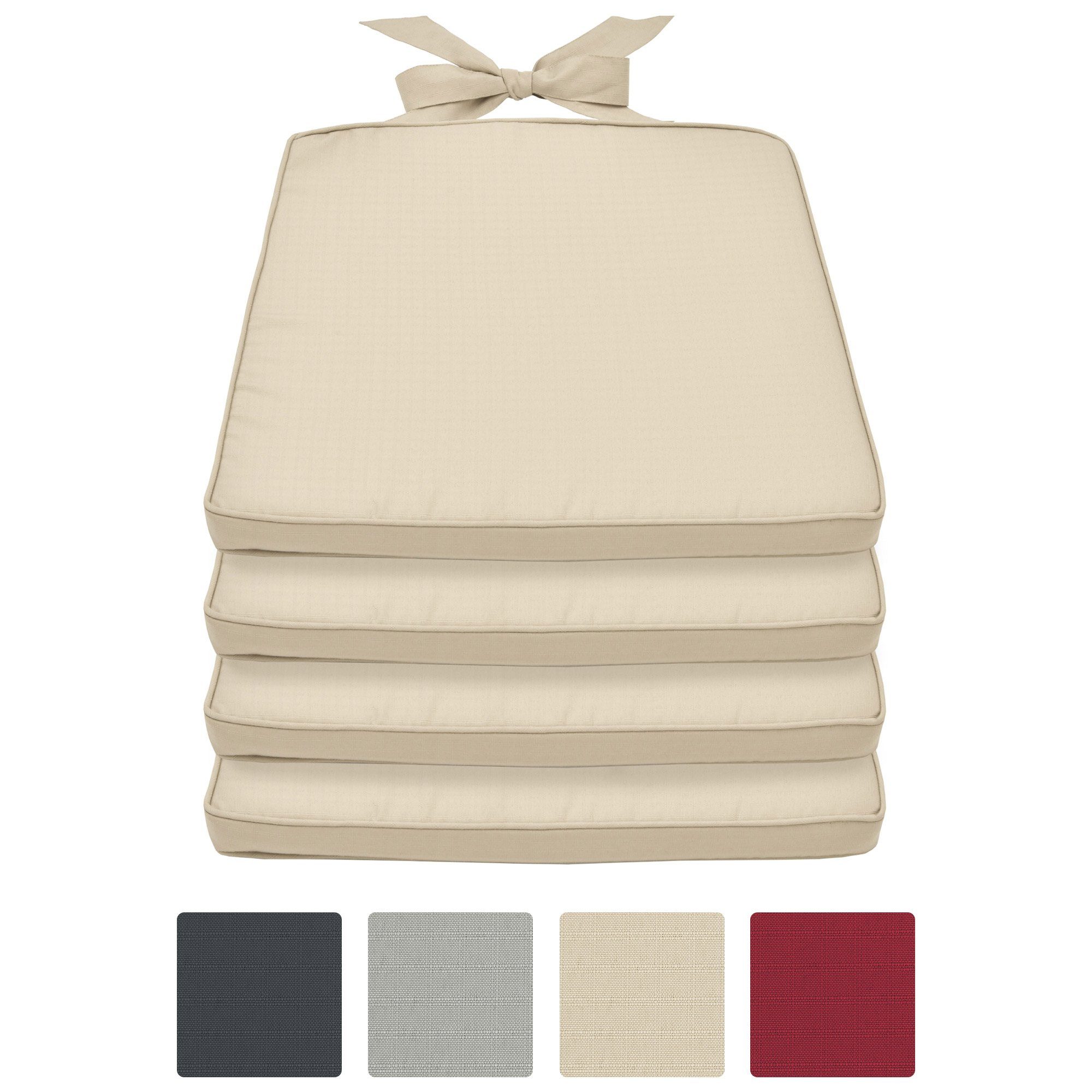 Beautissu Stuhlkissen »Pia«, 45x40x5cm, abnehmbarer Bezug online kaufen