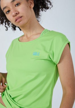 SPORTKIND Funktionsshirt Tennis Loose Fit Shirt Mädchen & Damen hellgrün