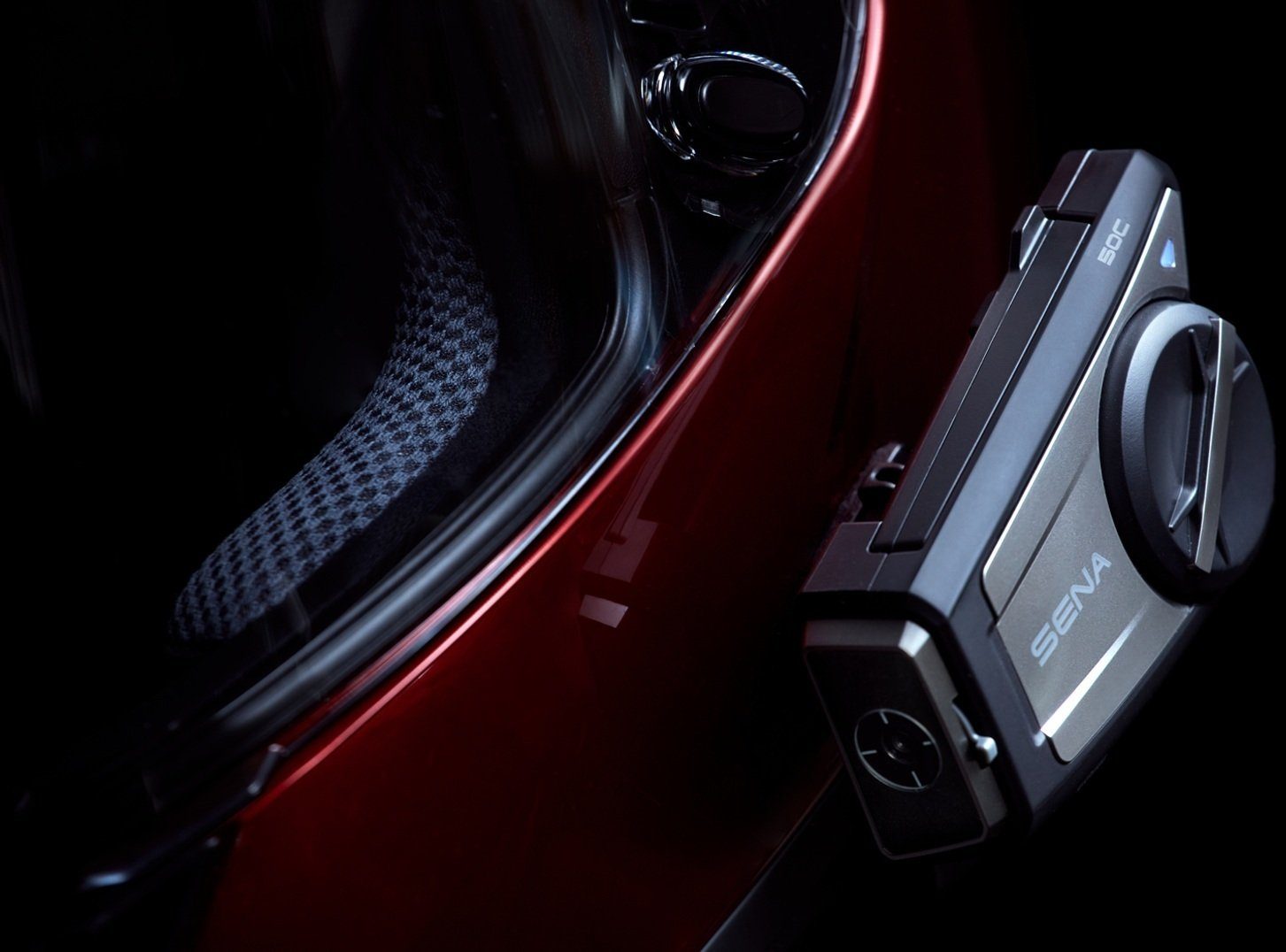 Sena Motorradhelm 50C Sound by Harman Kardon Bluetooth Kommunikationssystem und Kamera, Bluetooth