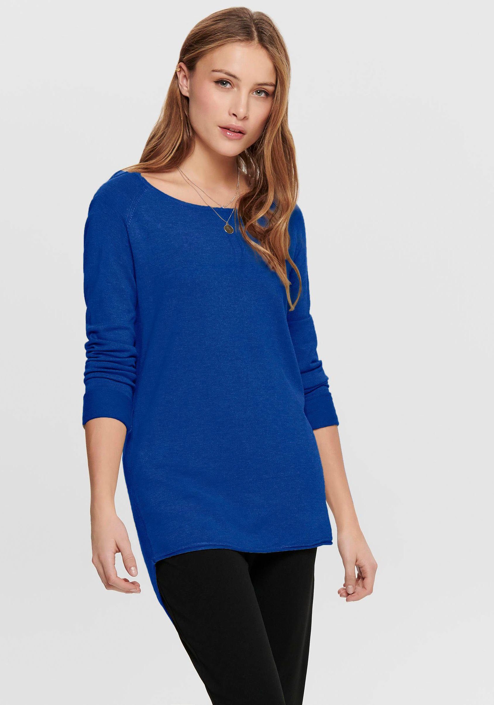 Blaue Longpullover für Damen kaufen » Blaue Longpullis | OTTO