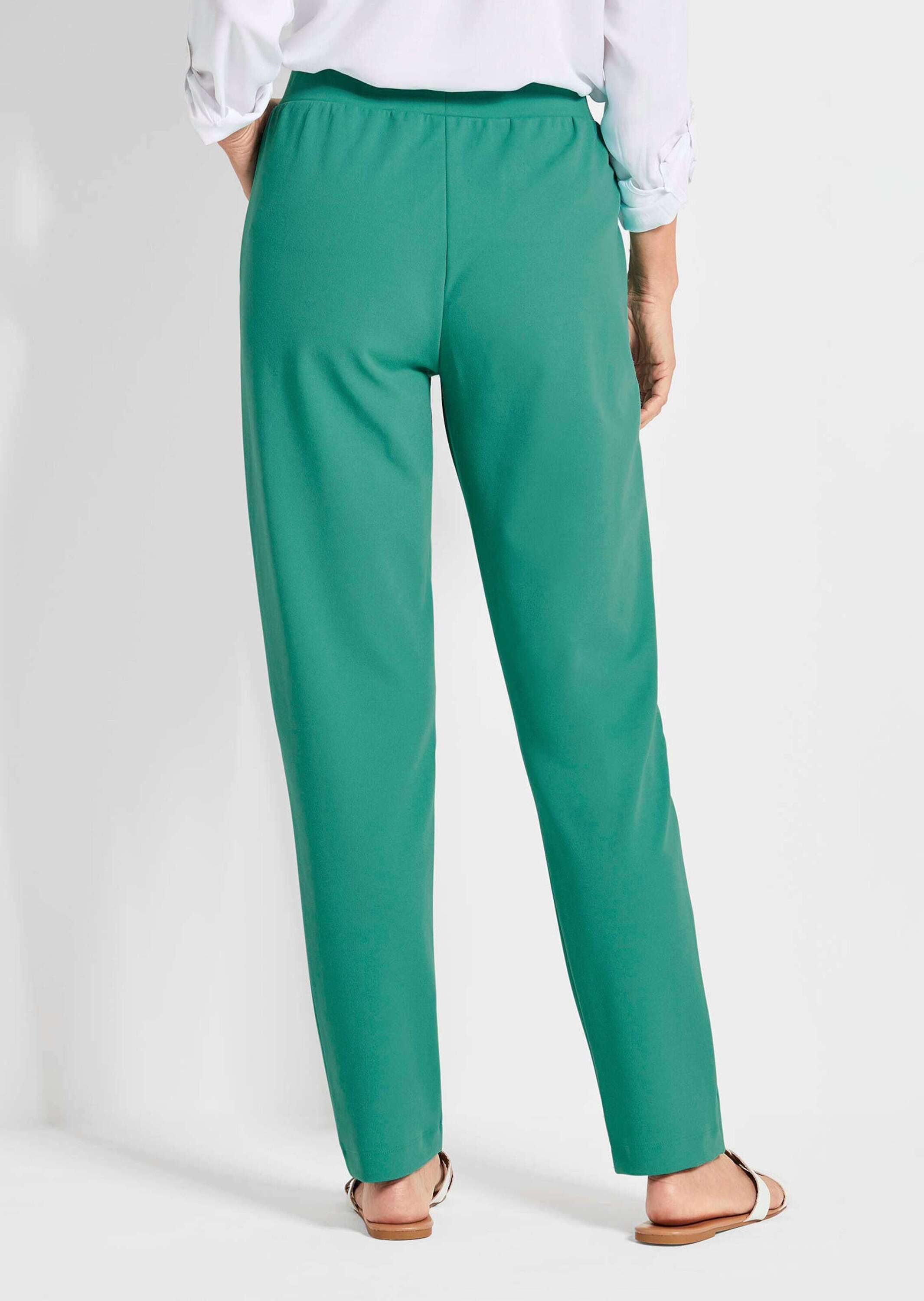 GOLDNER Schlupfhose Businesshose SARA mit Komfortbund Krepphose mit elastischem Bund, Taschen, Bundfalten