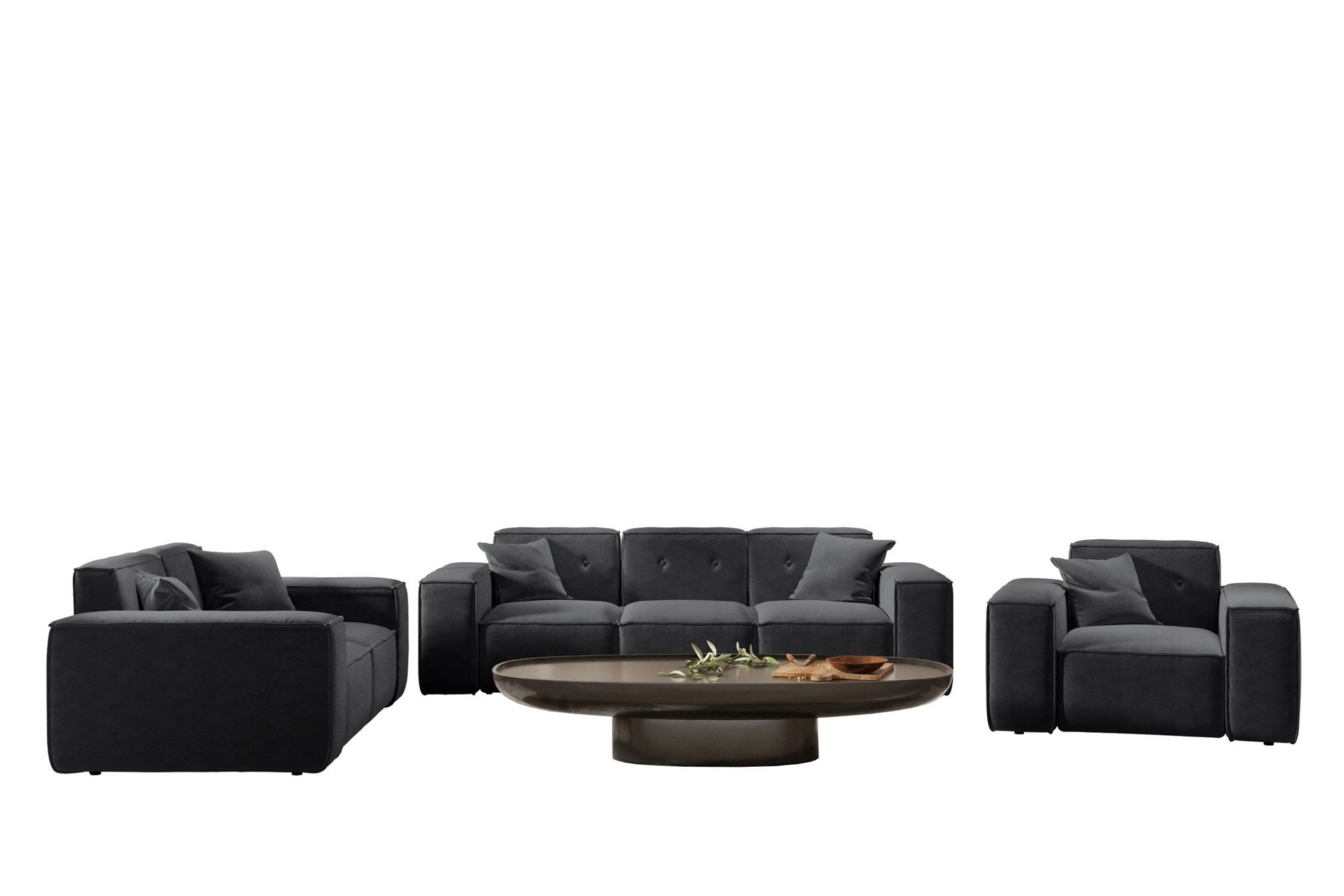 Fun Möbel Polstergarnitur Sofaset Designersofa CESINA günstig online kaufen
