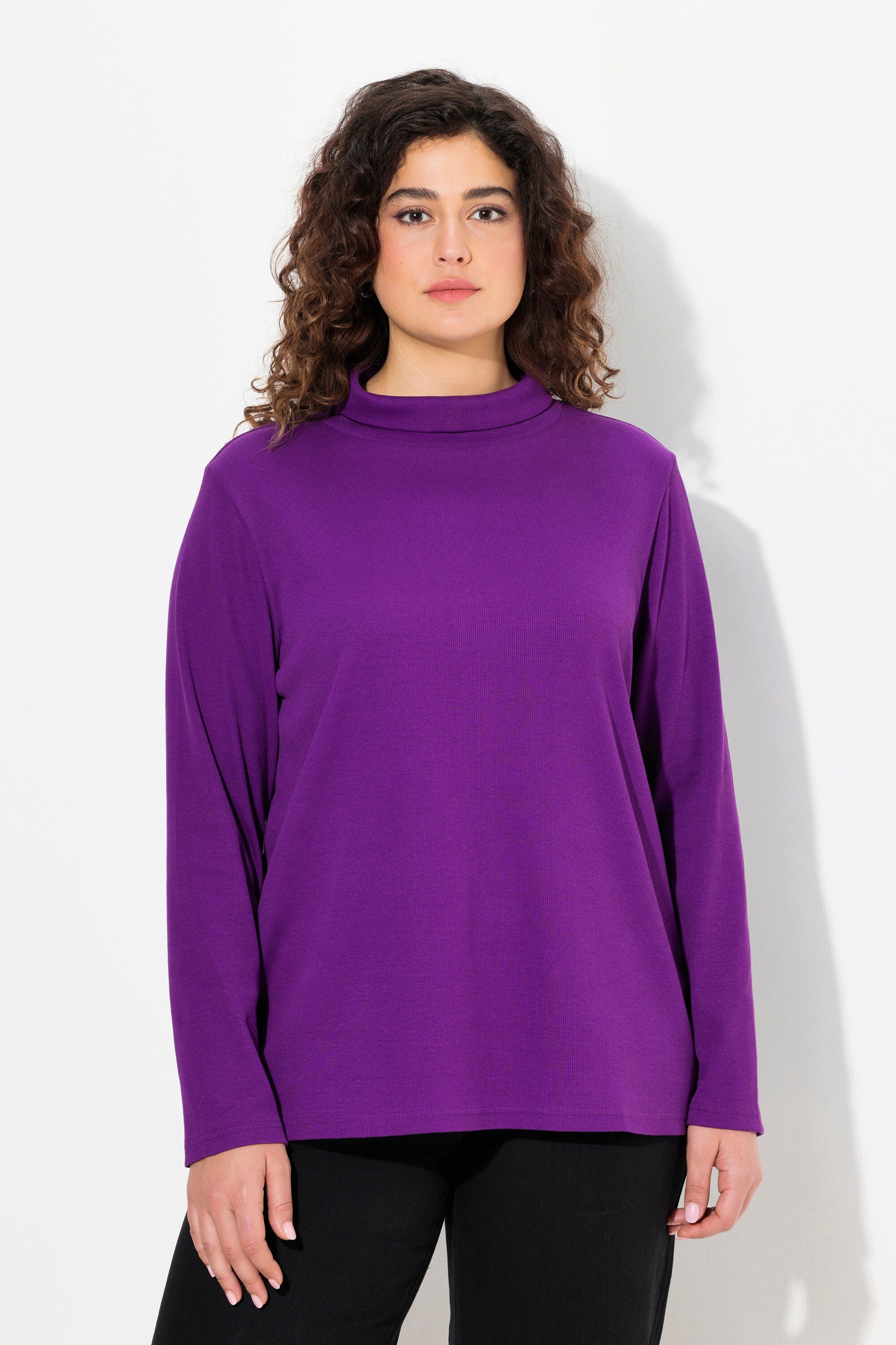 Ulla Popken T-Shirt Shirt Rollkragen Classic günstig online kaufen