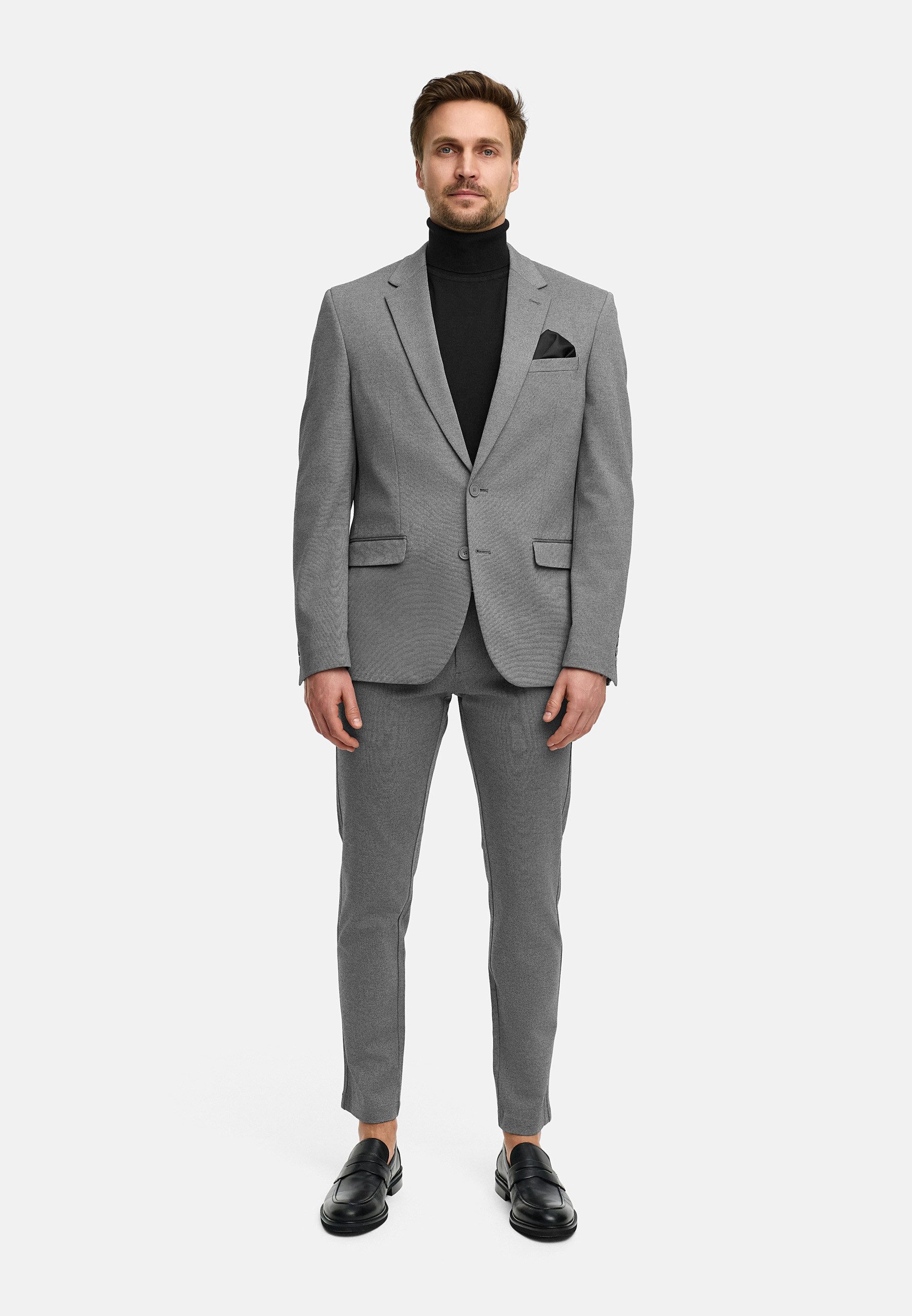 Jeff Anzugsakko Herren JFEzra Sakko Herrensakko Jacket mit schmal geschnittenem Revers